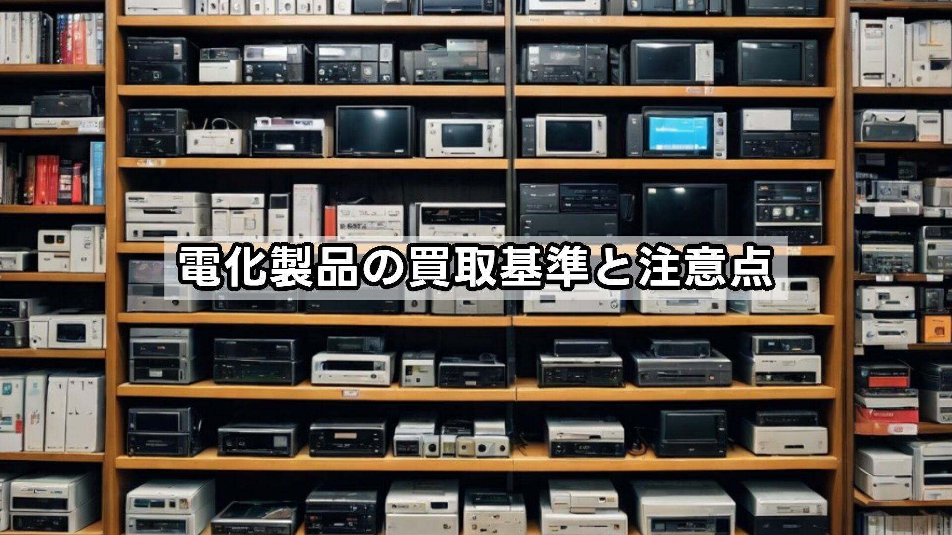 電化製品の買取基準と注意点
