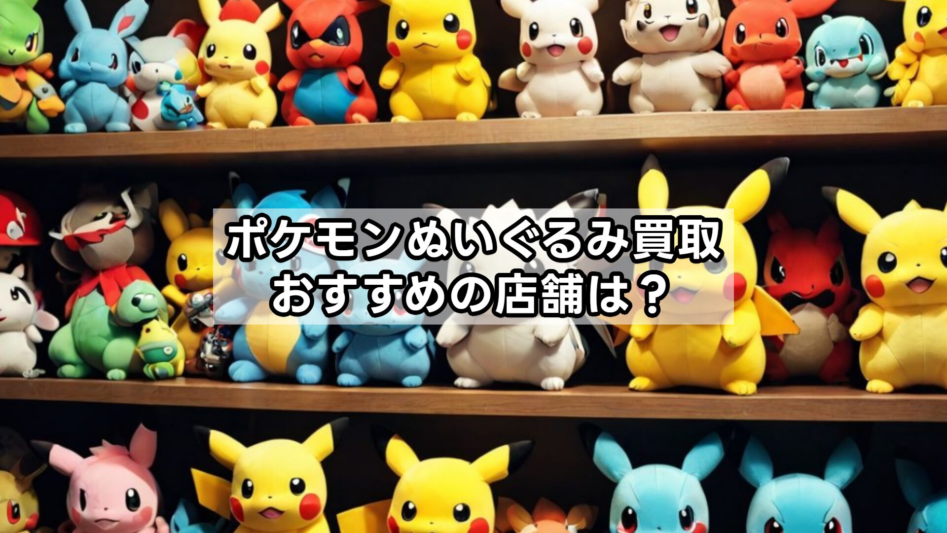 ポケモンぬいぐるみ買取おすすめの店舗は？