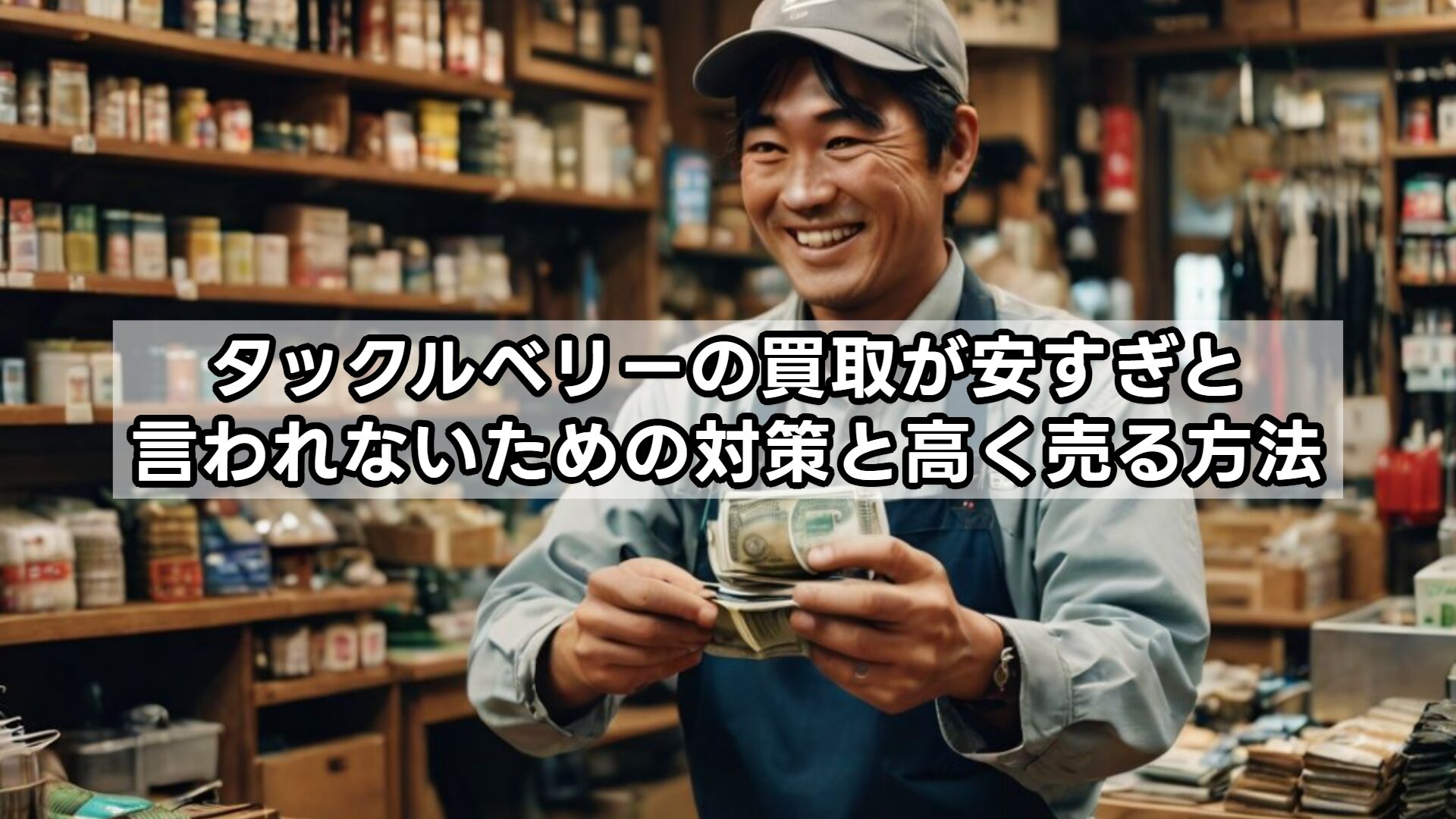タックルベリーの買取が安すぎと言われないための対策と高く売る方法