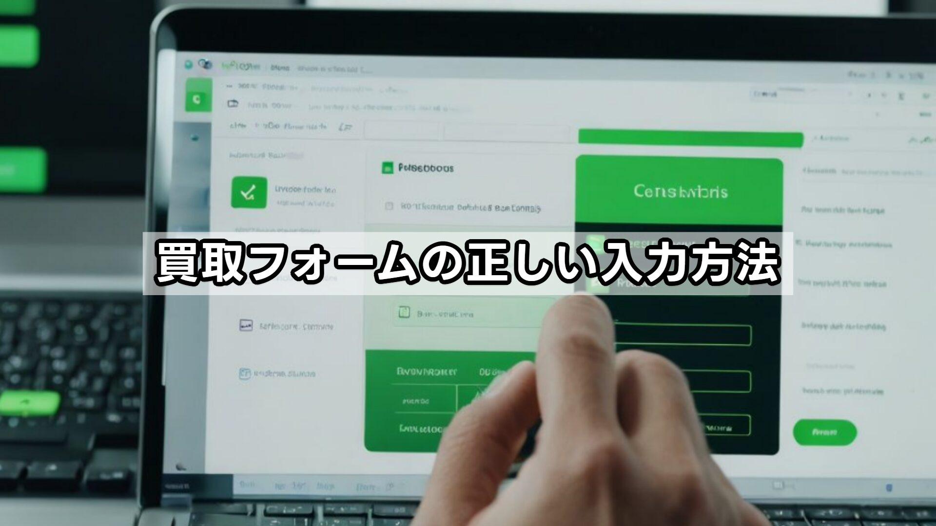 買取フォームの正しい入力方法