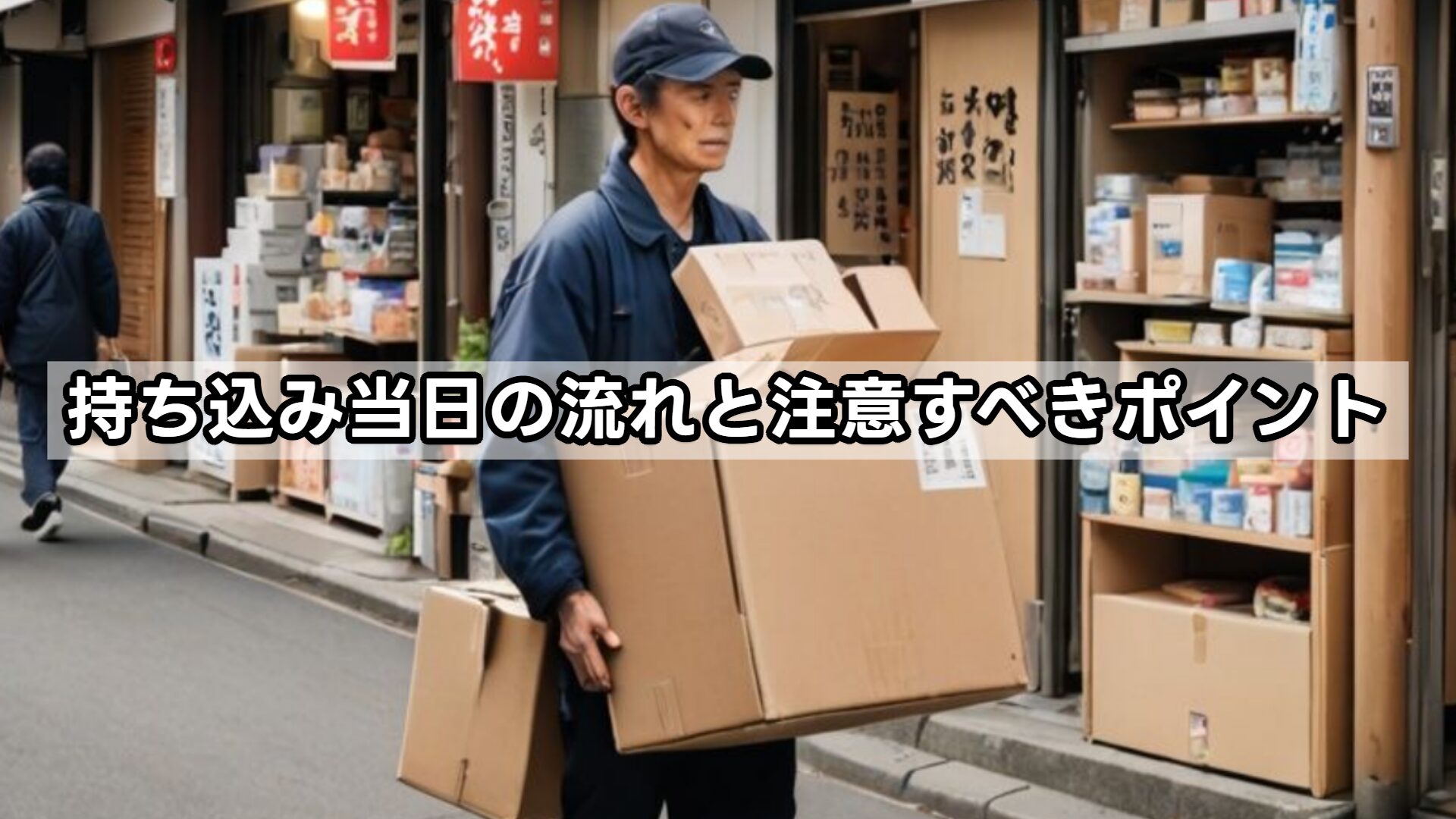 持ち込み当日の流れと注意すべきポイント
