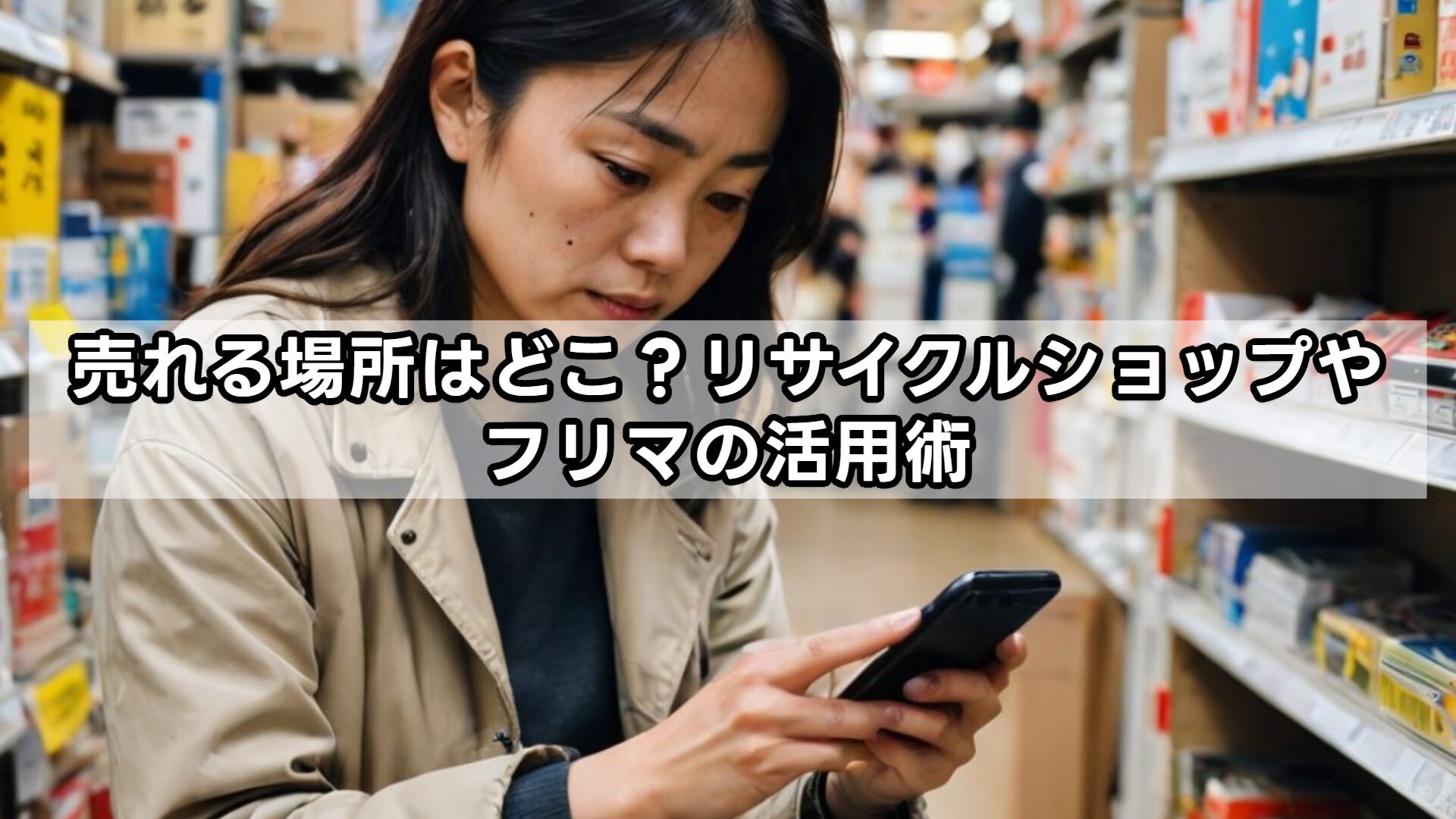売れる場所はどこ？リサイクルショップやフリマの活用術