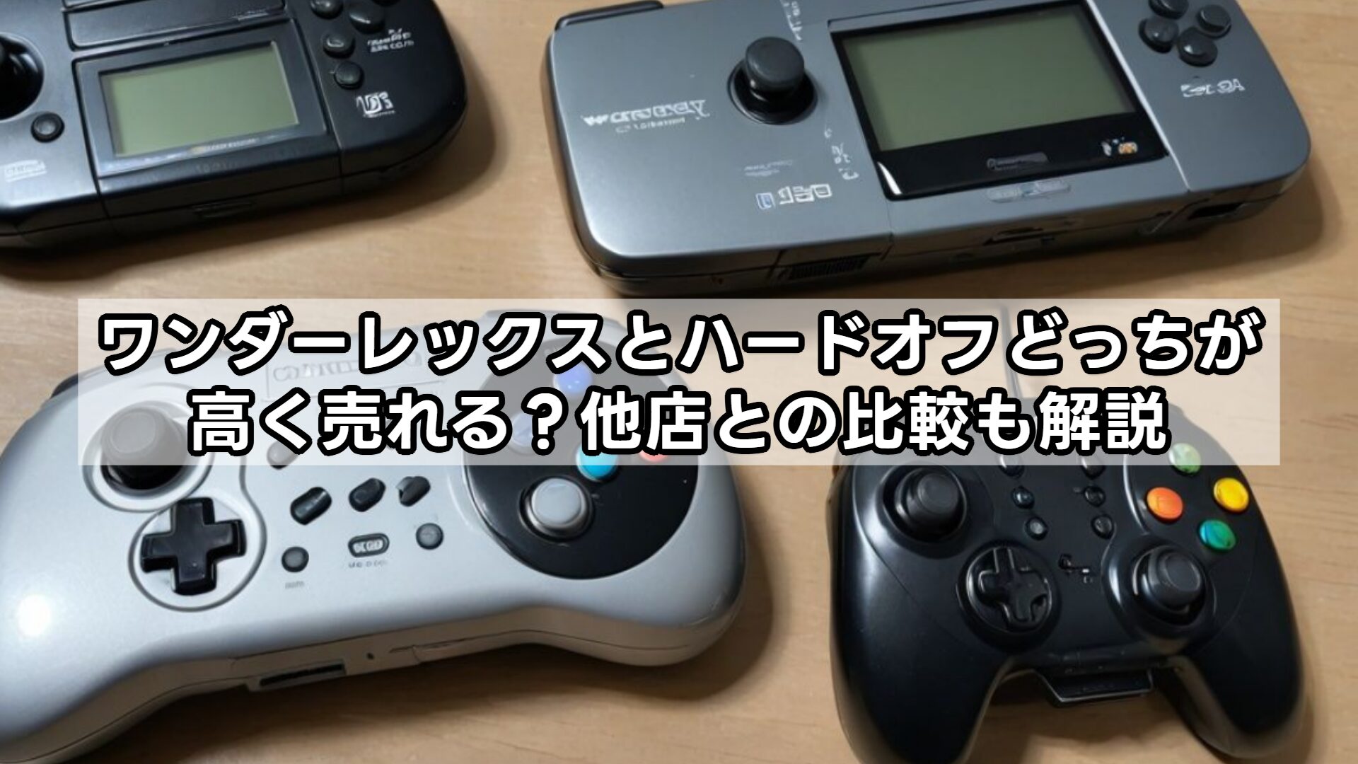 ワンダーレックスとハードオフどっちが高く売れる？他店との比較も解説