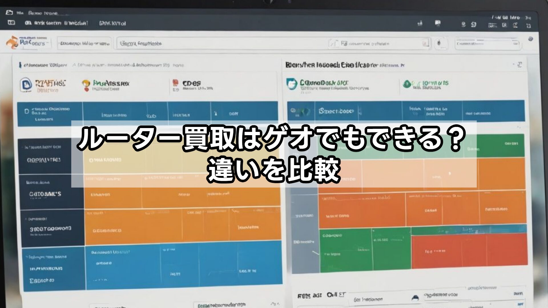 ルーター買取はゲオでもできる？違いを比較