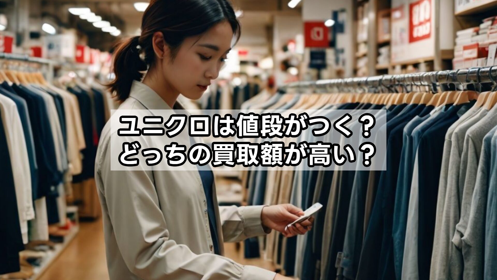 ユニクロは値段がつく？どっちの買取額が高い？