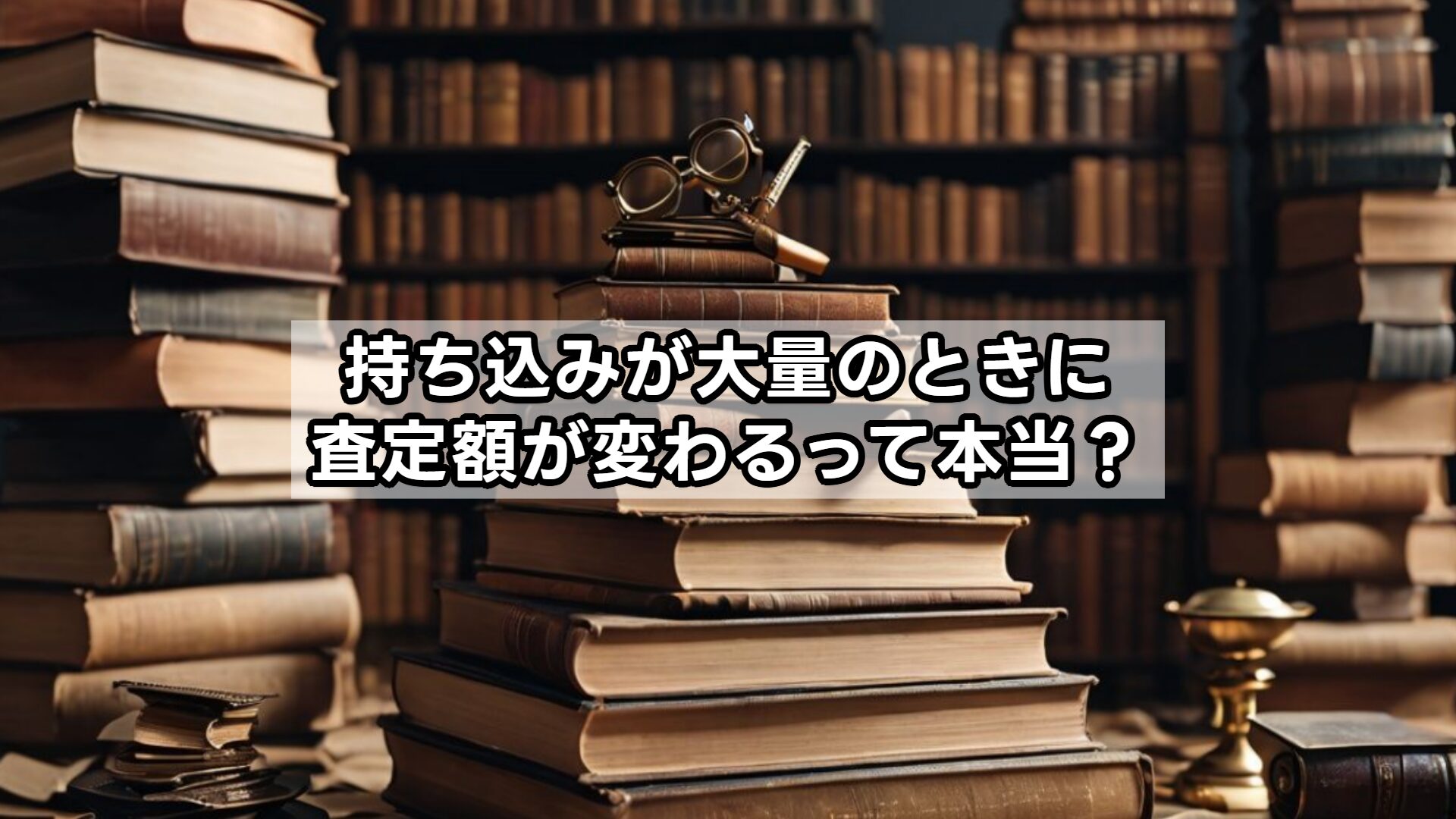 持ち込みが大量のときに査定額が変わるって本当？