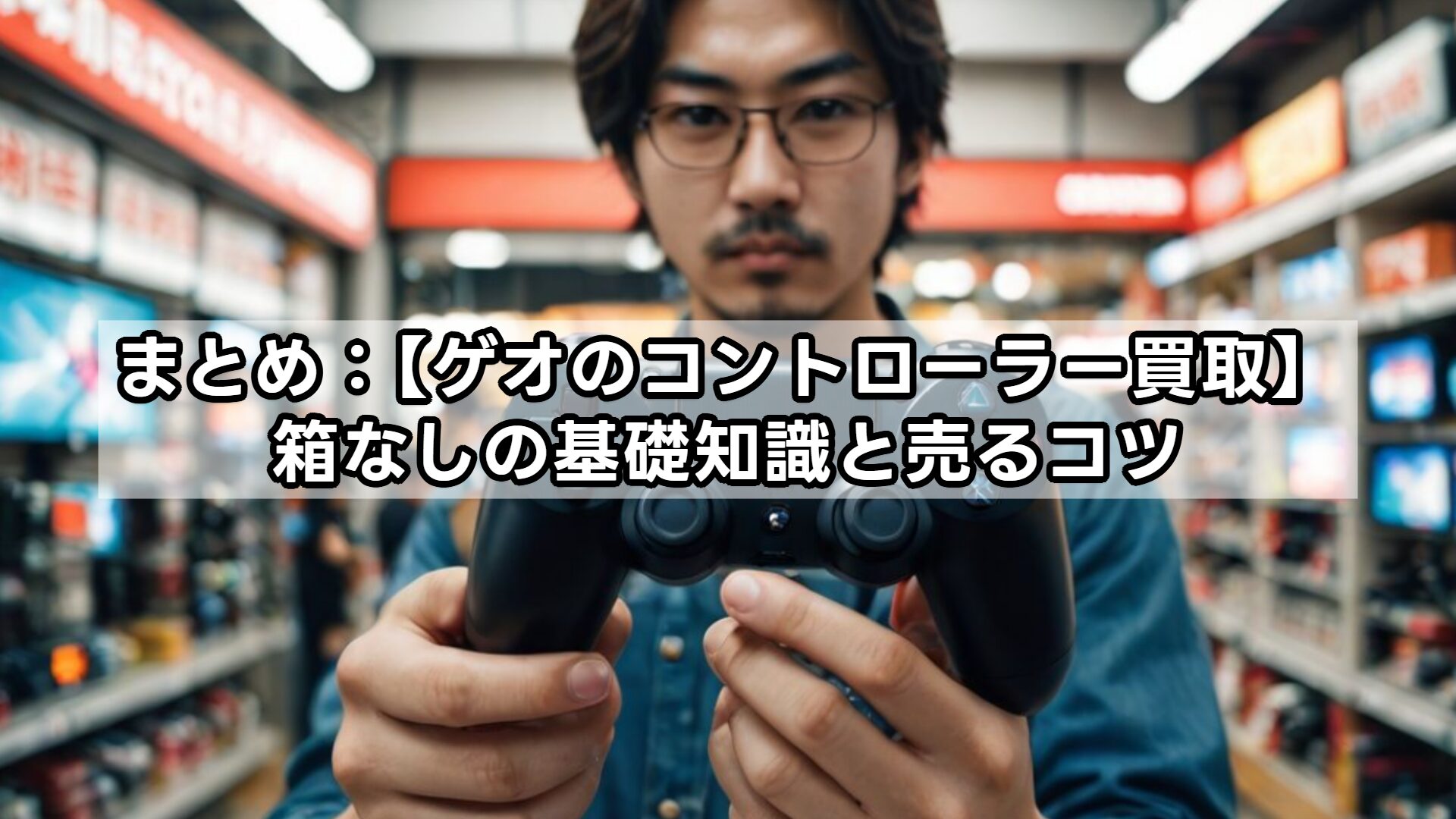 まとめ：【ゲオのコントローラー買取】箱なしの基礎知識と売るコツ