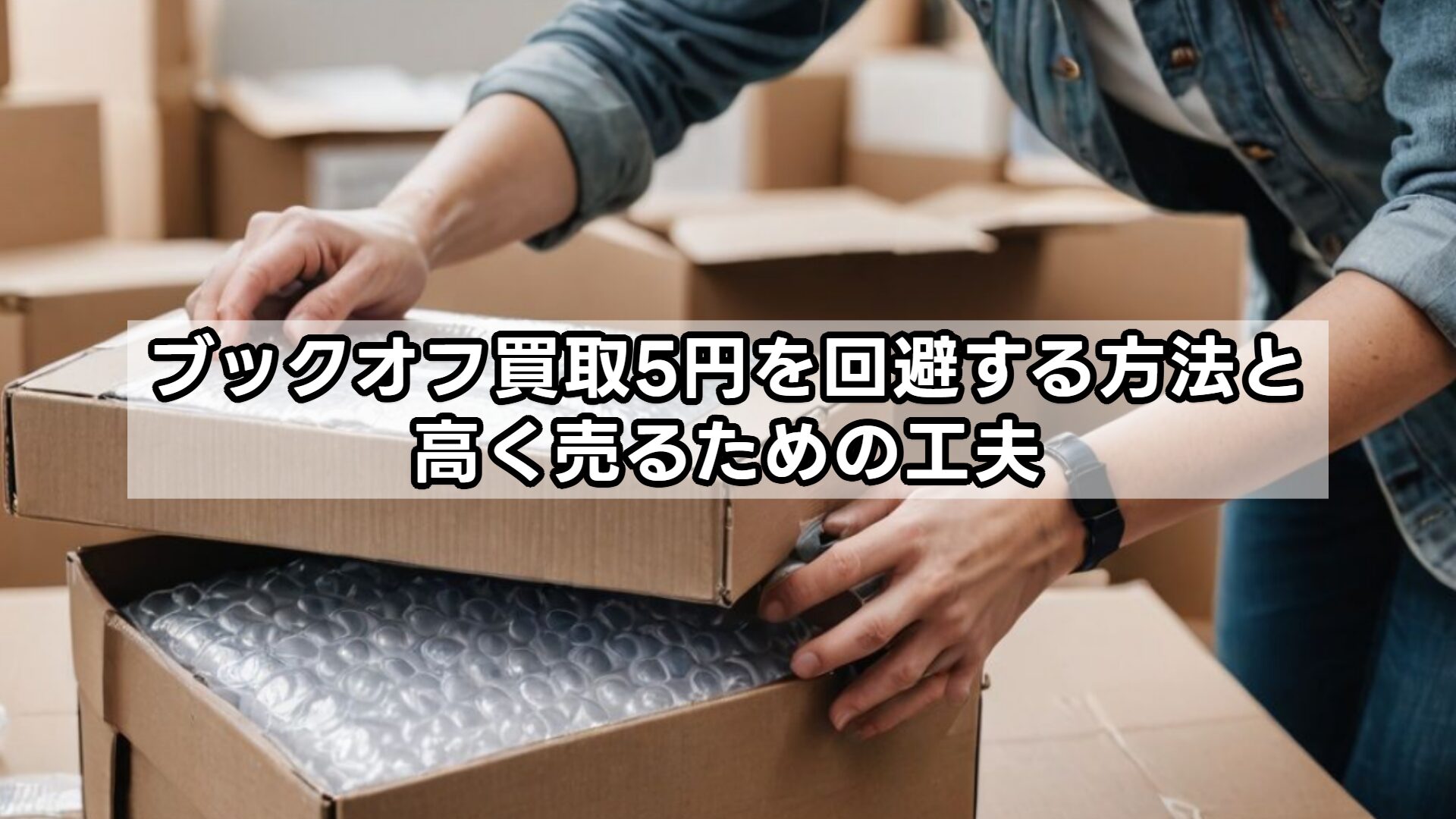 ブックオフ買取5円を回避する方法と高く売るための工夫