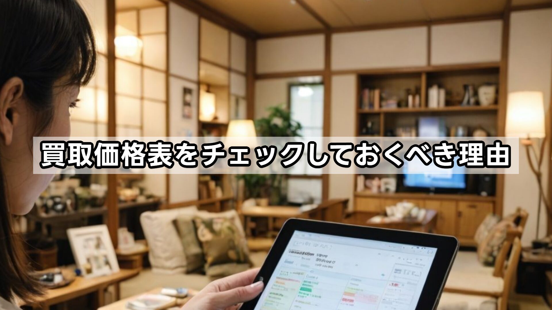 買取価格表をチェックしておくべき理由