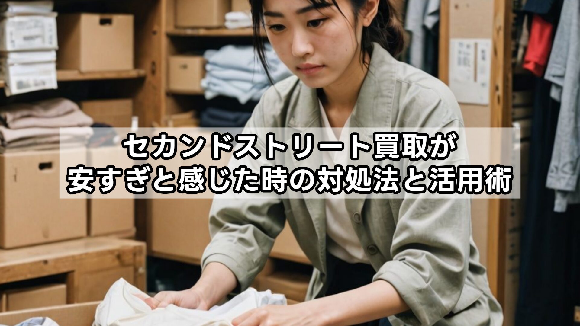 セカンドストリート買取が安すぎと感じた時の対処法と活用術