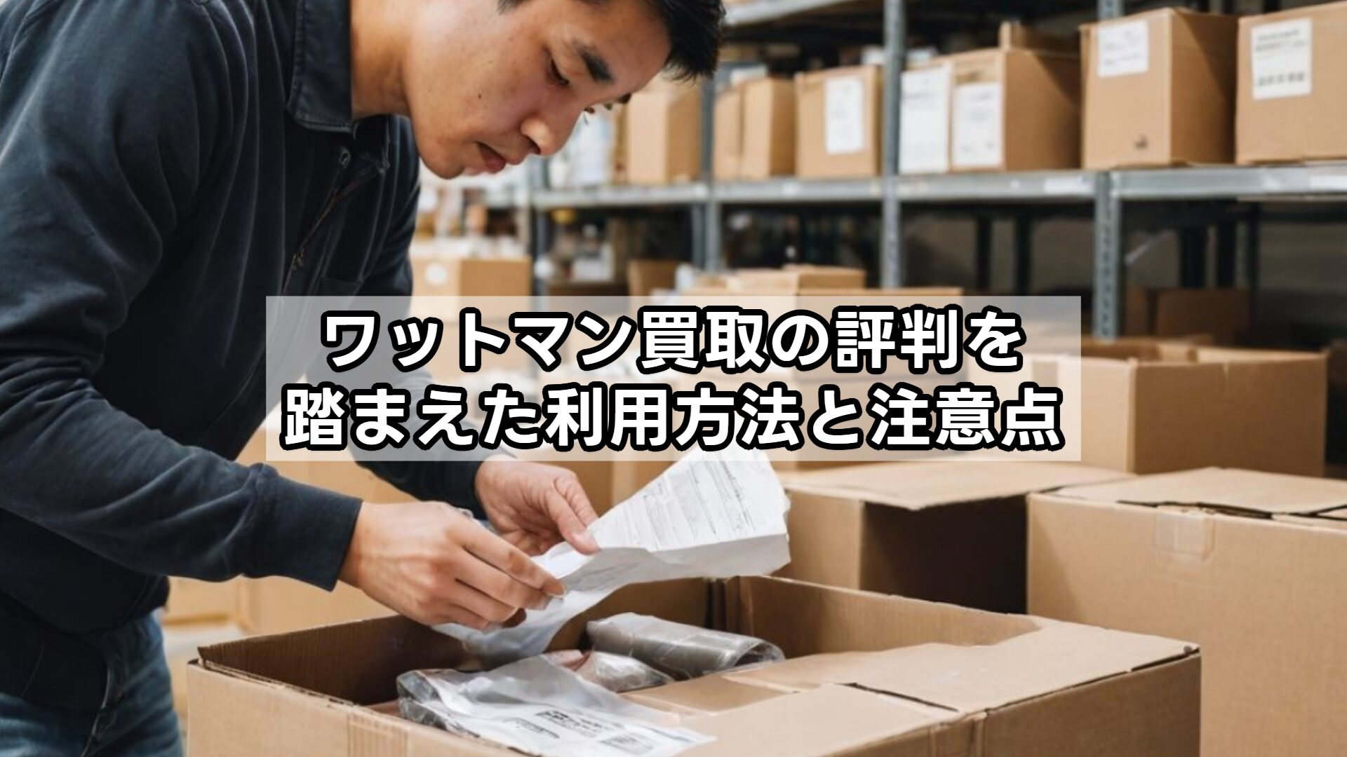 ワットマン買取の評判を踏まえた利用方法と注意点