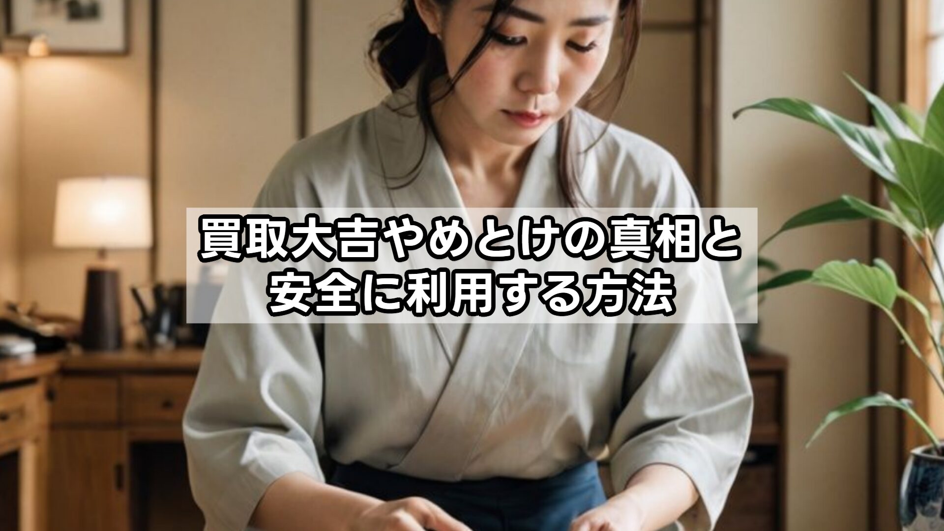 買取大吉やめとけの真相と安全に利用する方法