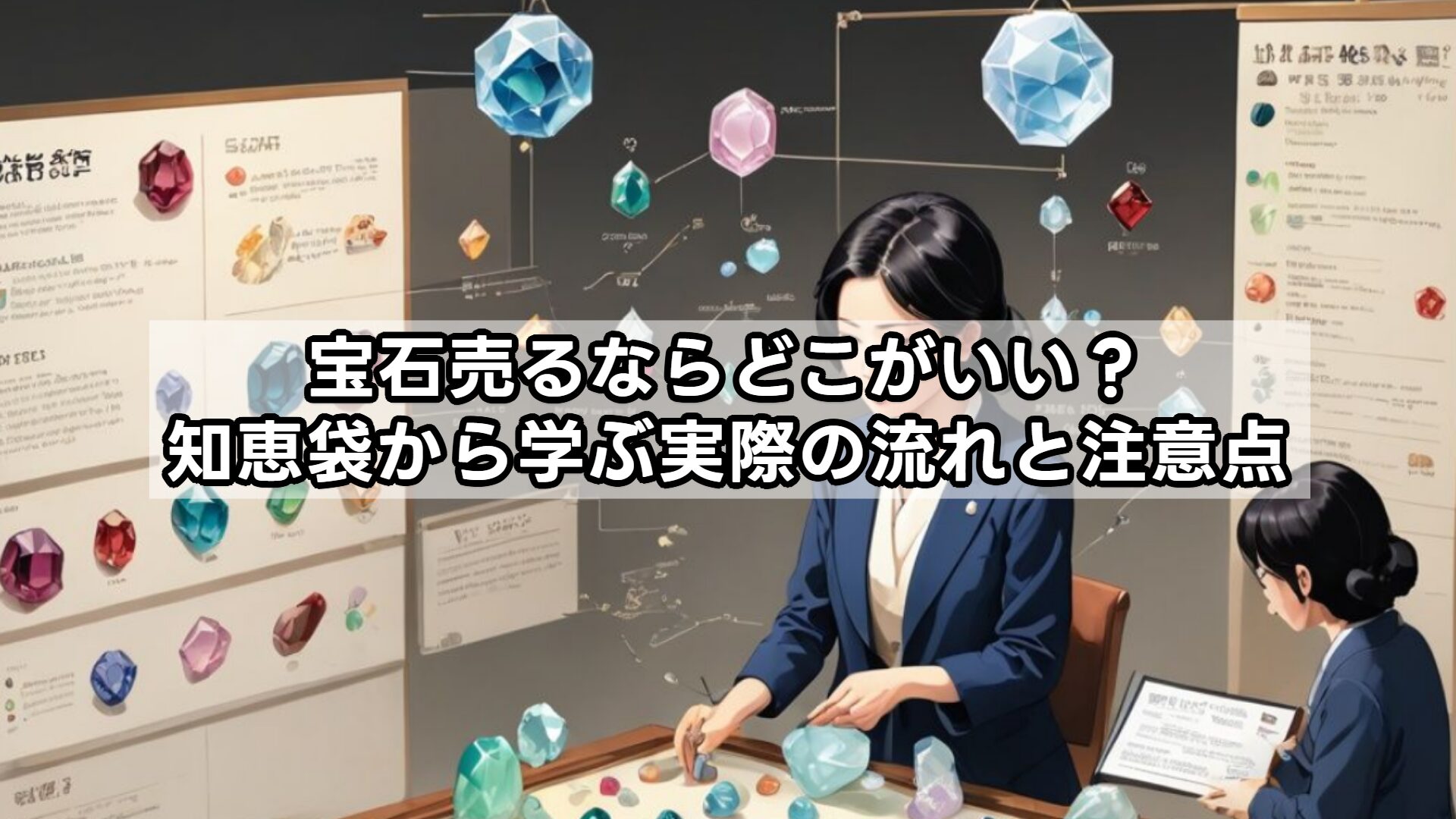 宝石売るならどこがいい？知恵袋から学ぶ実際の流れと注意点