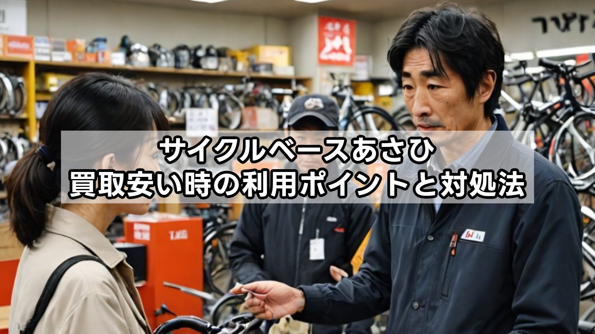 サイクルベースあさひ、買取安い時の利用ポイントと対処法