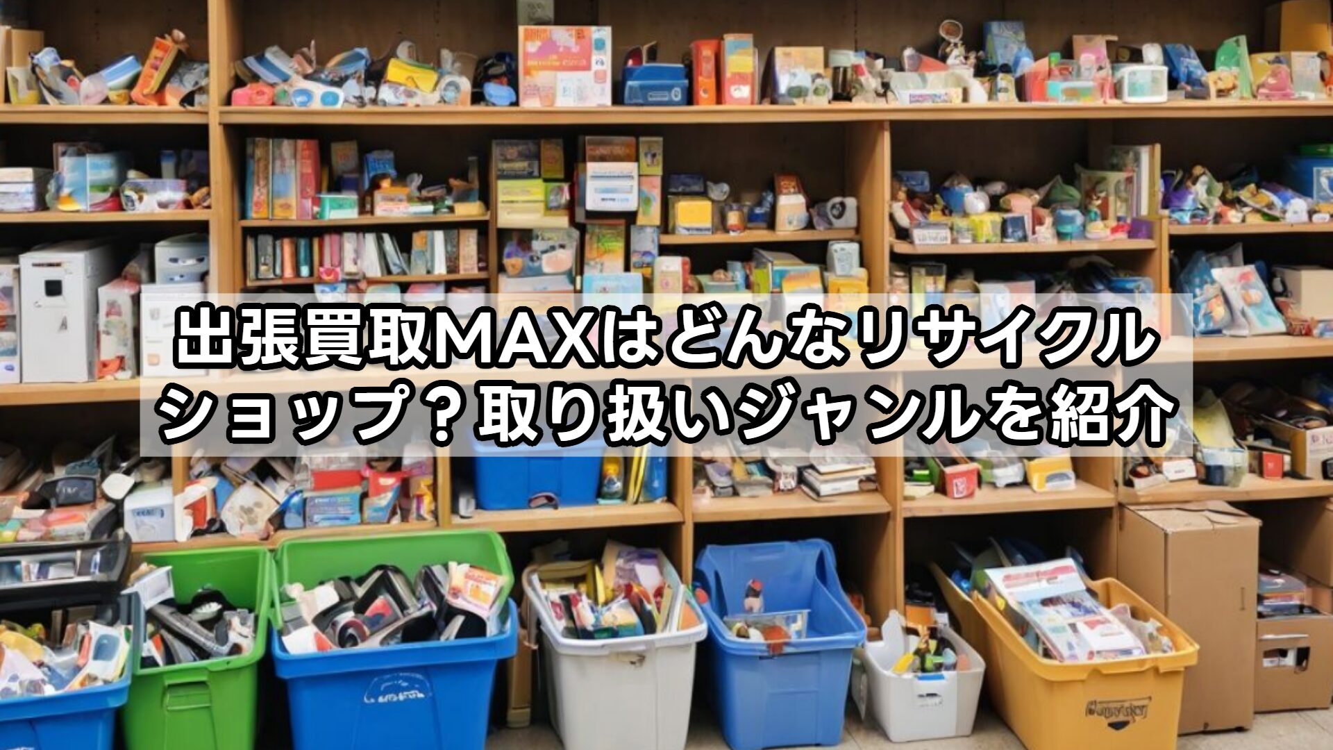 出張買取MAXはどんなリサイクルショップ？取り扱いジャンルを紹介