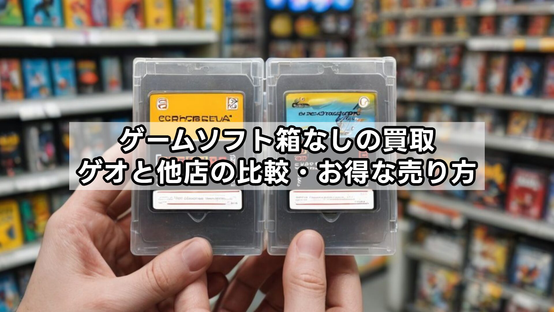 ゲームソフト箱なしの買取、ゲオと他店の比較・お得な売り方