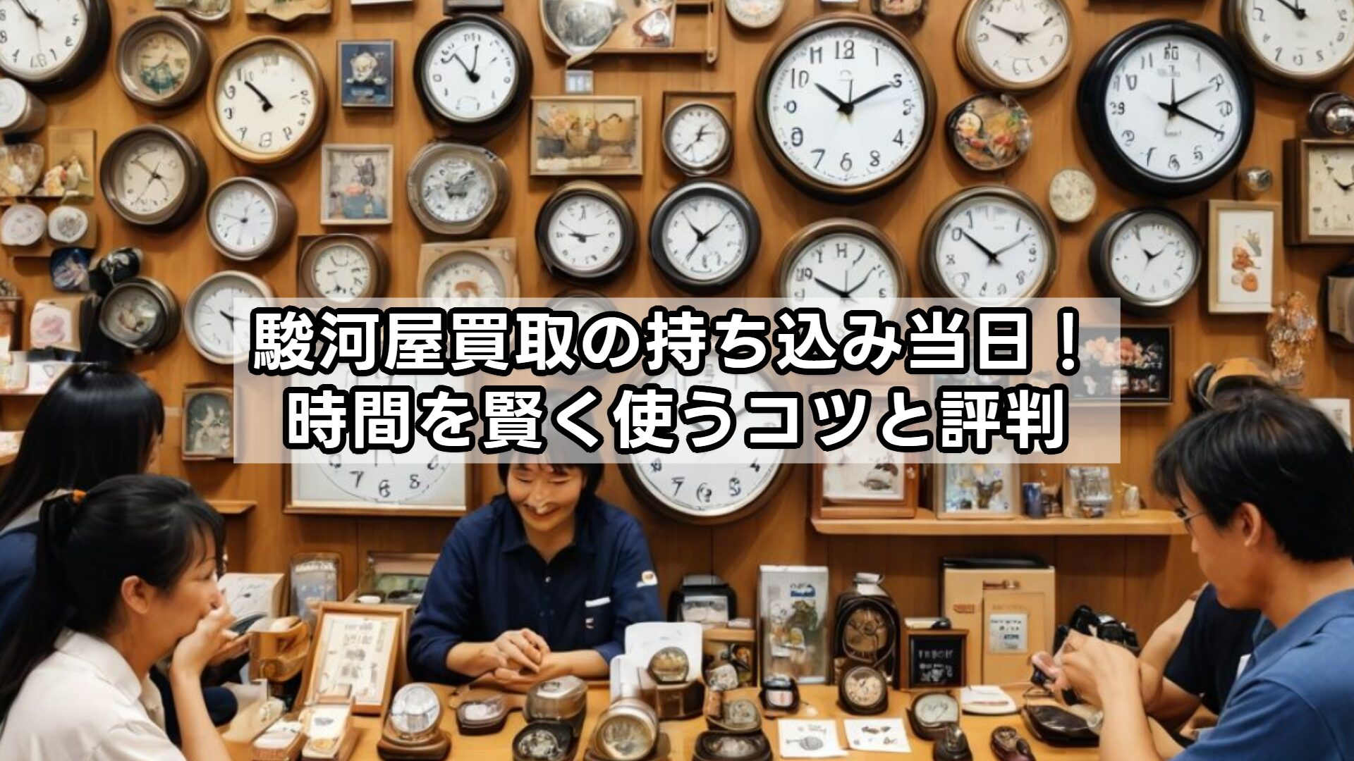 駿河屋買取の持ち込み当日！時間を賢く使うコツと評判