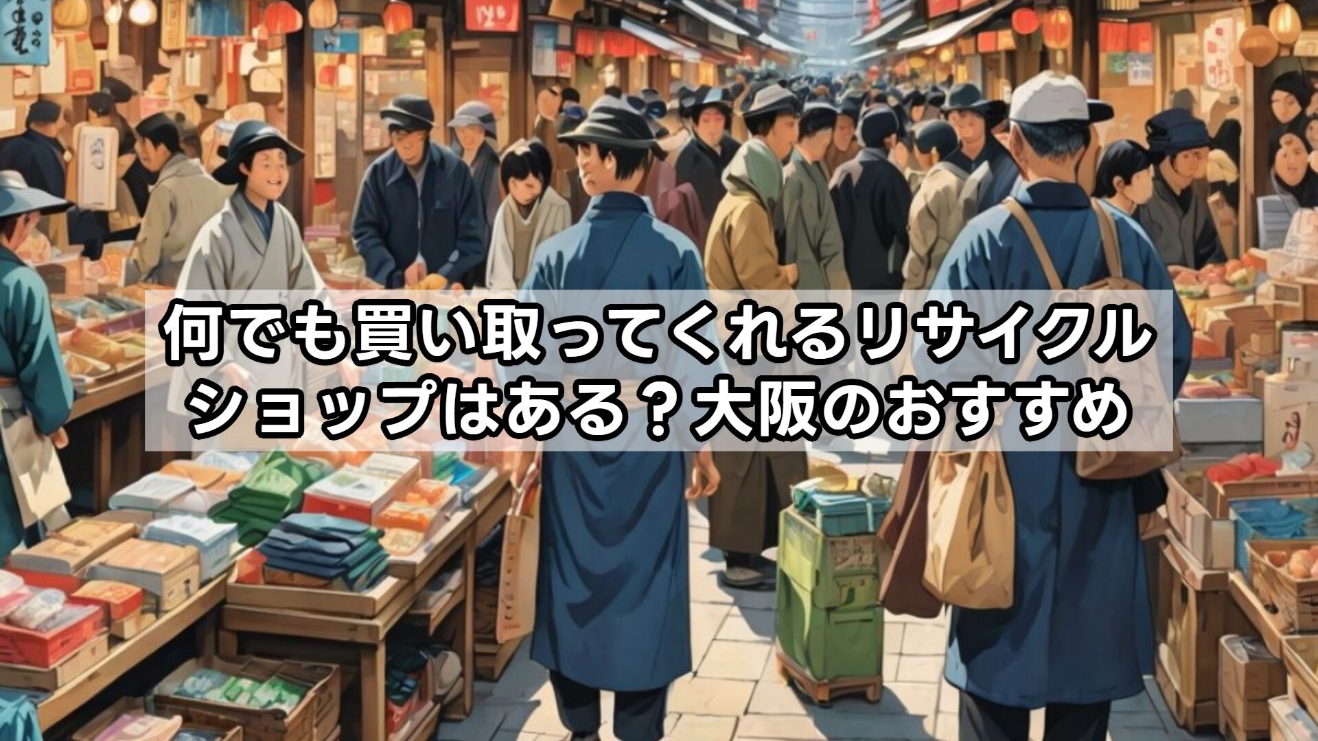 何でも買い取ってくれるリサイクルショップはある？大阪のおすすめ