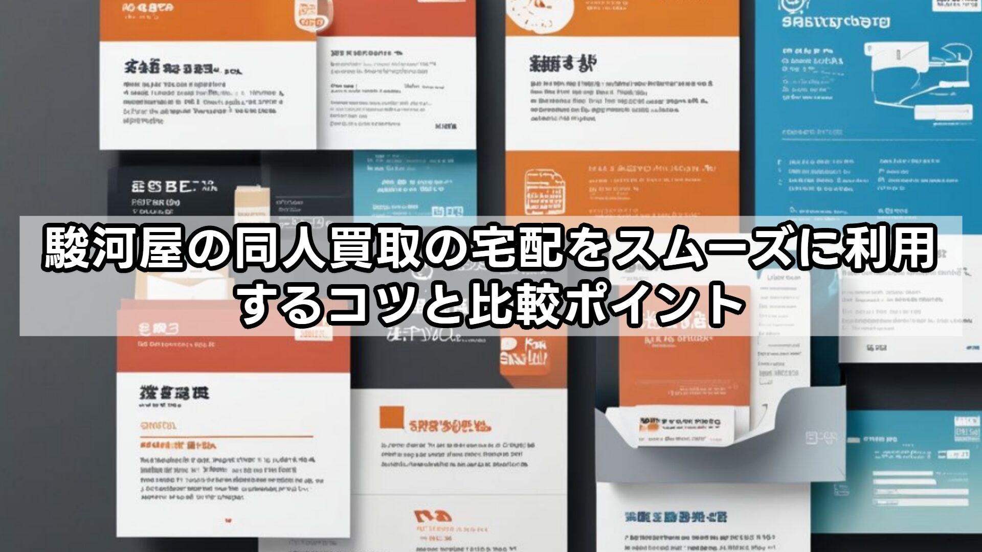 駿河屋の同人買取の宅配をスムーズに利用するコツと比較ポイント