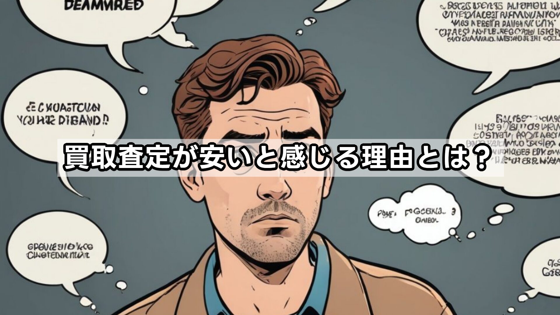 買取査定が安いと感じる理由とは？