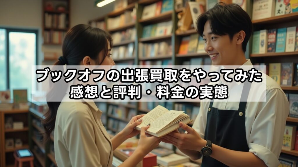 ブックオフの出張買取をやってみた感想と評判・料金の実態