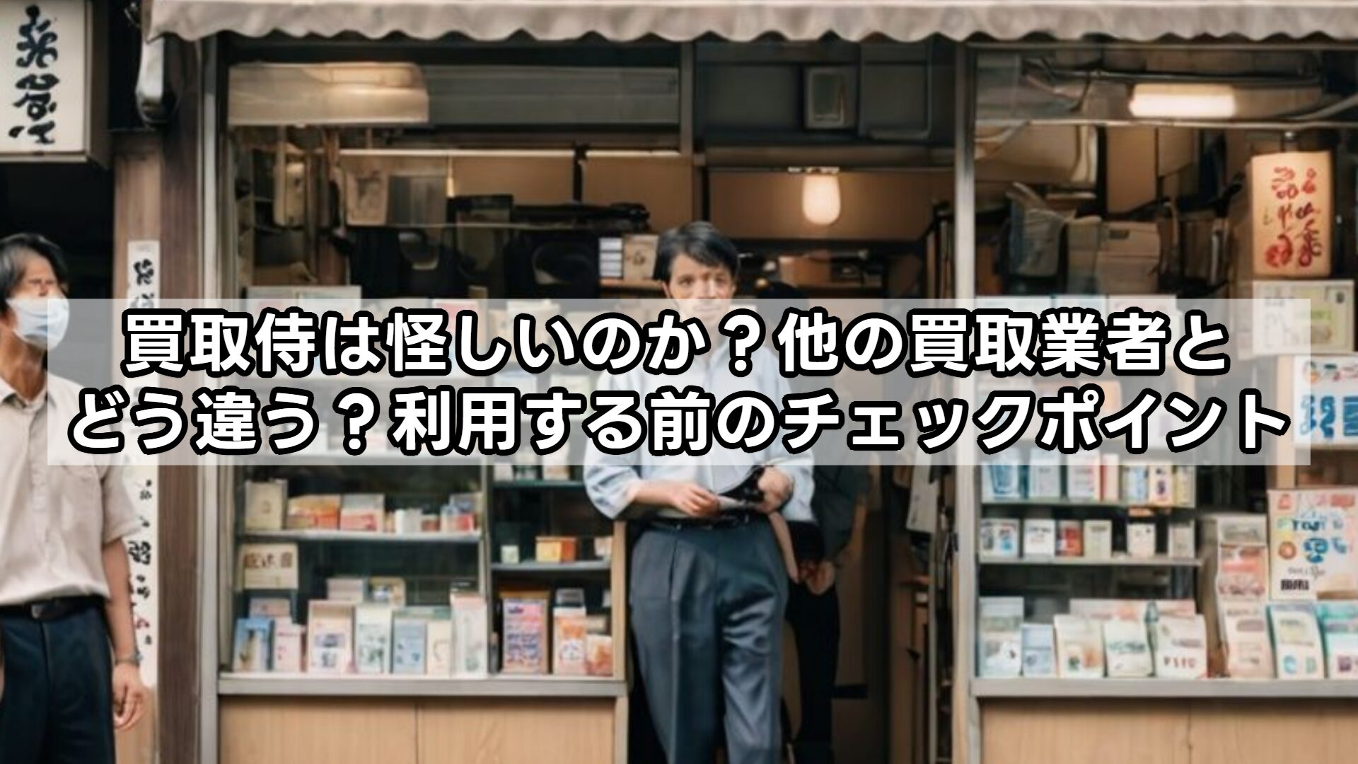 買取侍は怪しいのか?他の買取業者とどう違う?利用する前のチェックポイント