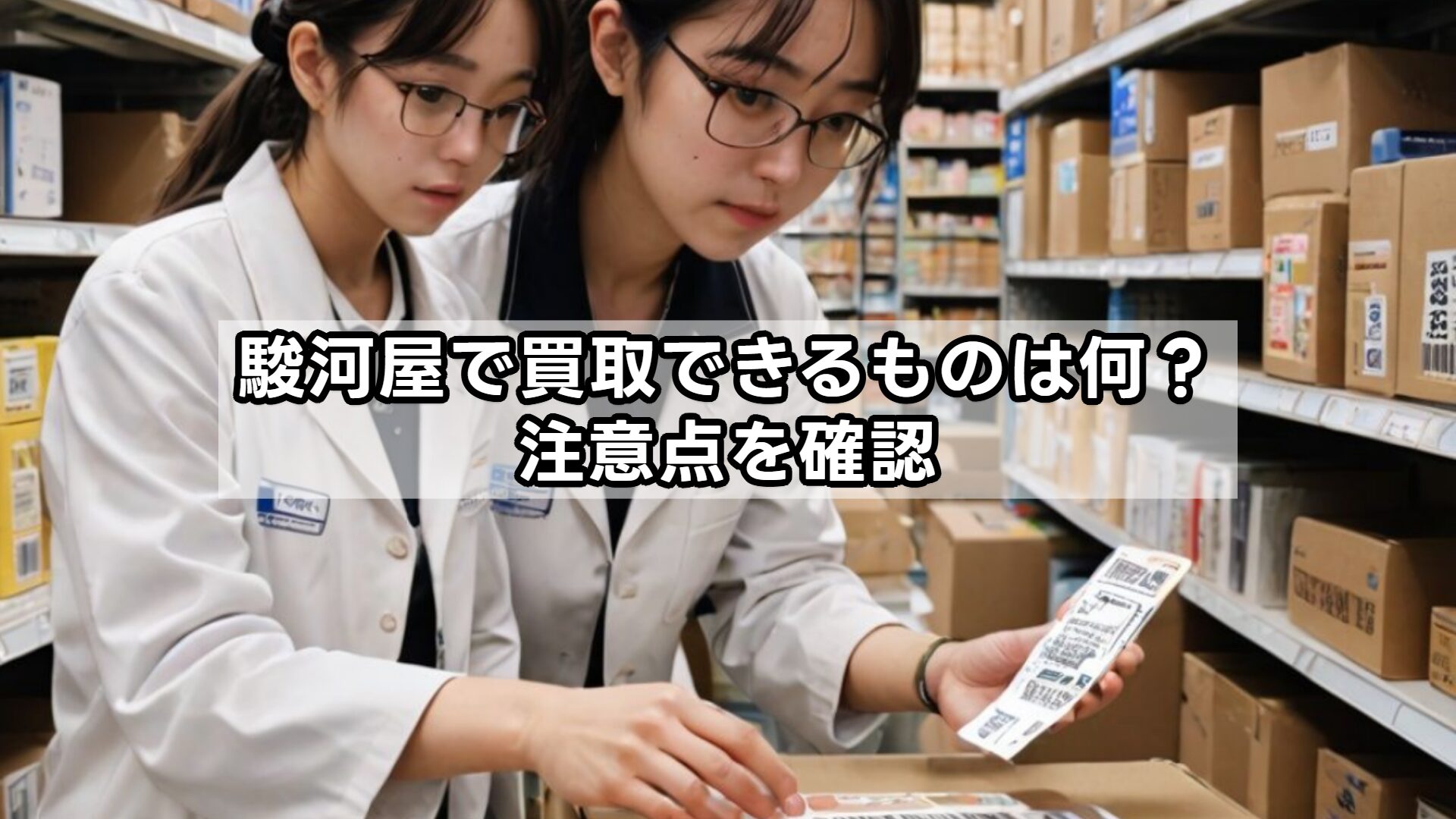駿河屋で買取できるものは何?注意点を確認