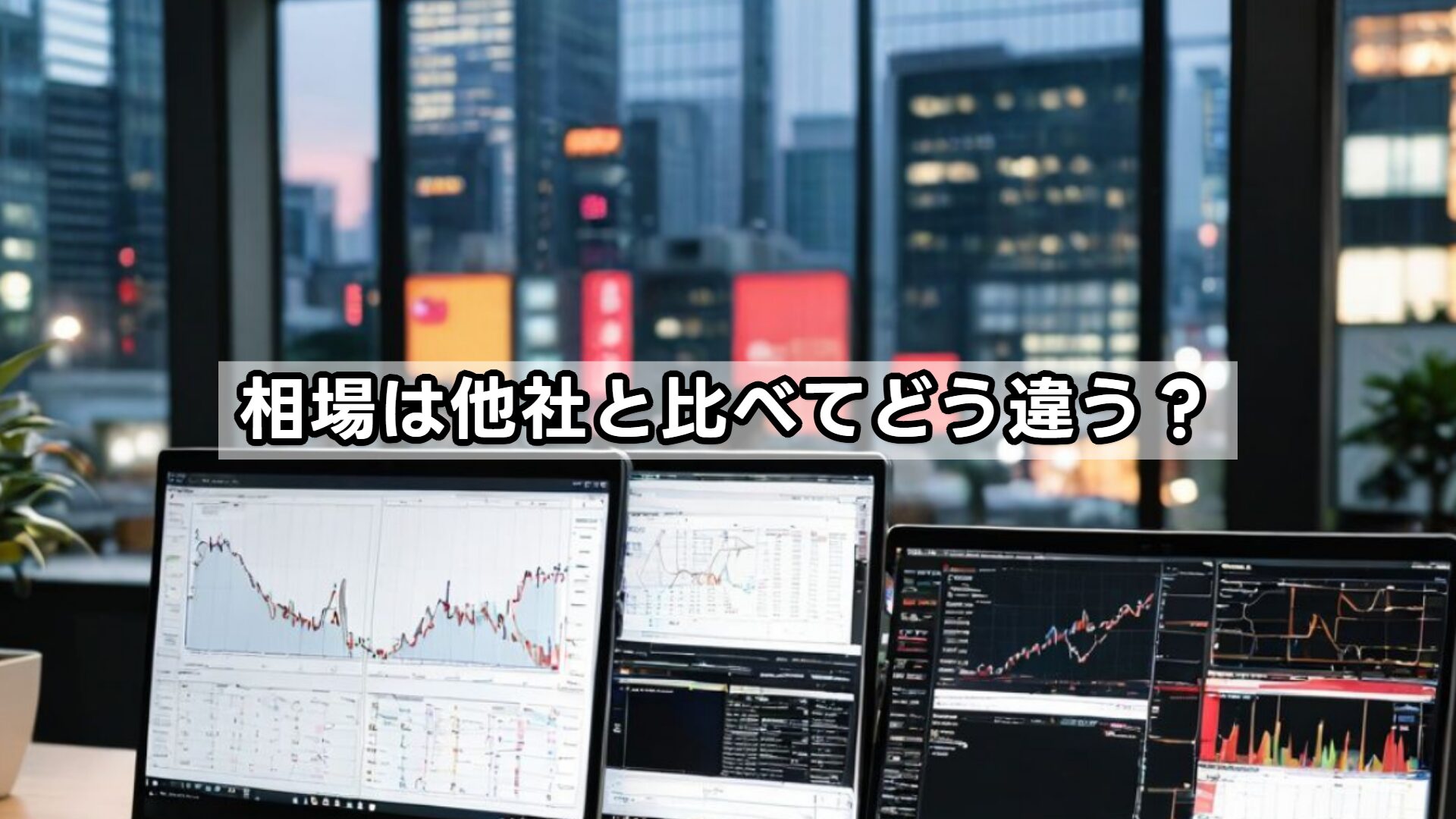 相場は他社と比べてどう違う?