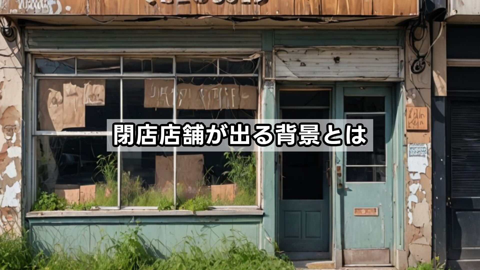 閉店店舗が出る背景とは