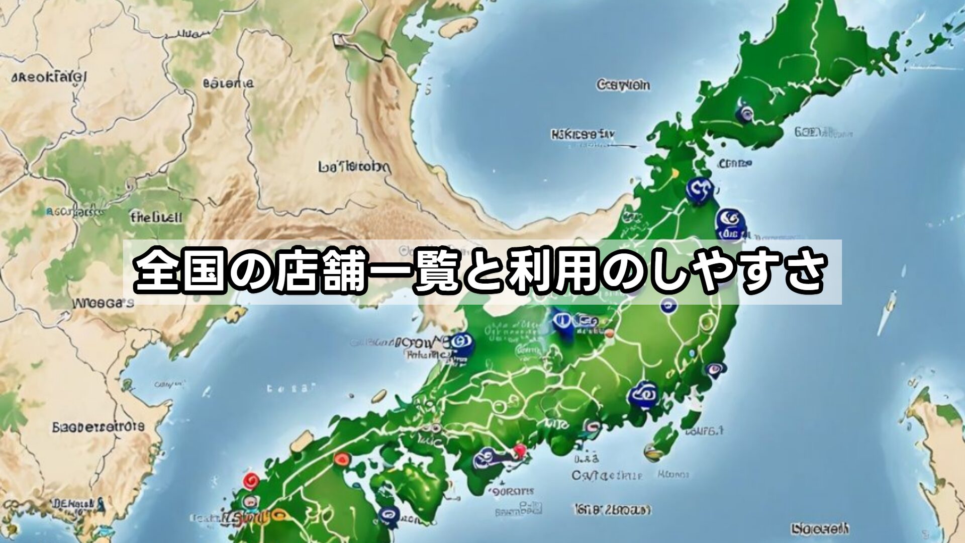 全国の店舗一覧と利用のしやすさ