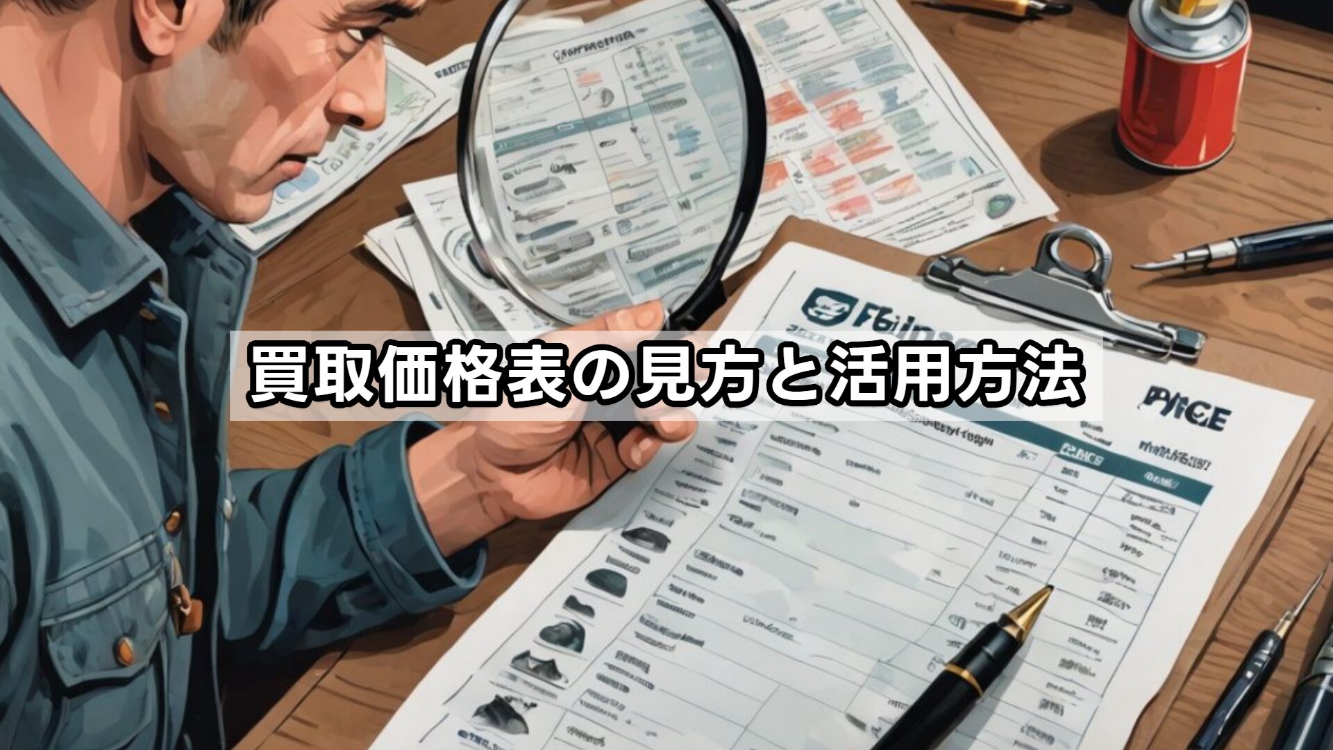 買取価格表の見方と活用方法