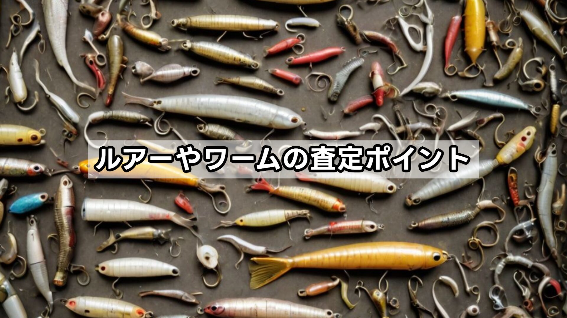 ルアーやワームの査定ポイント
