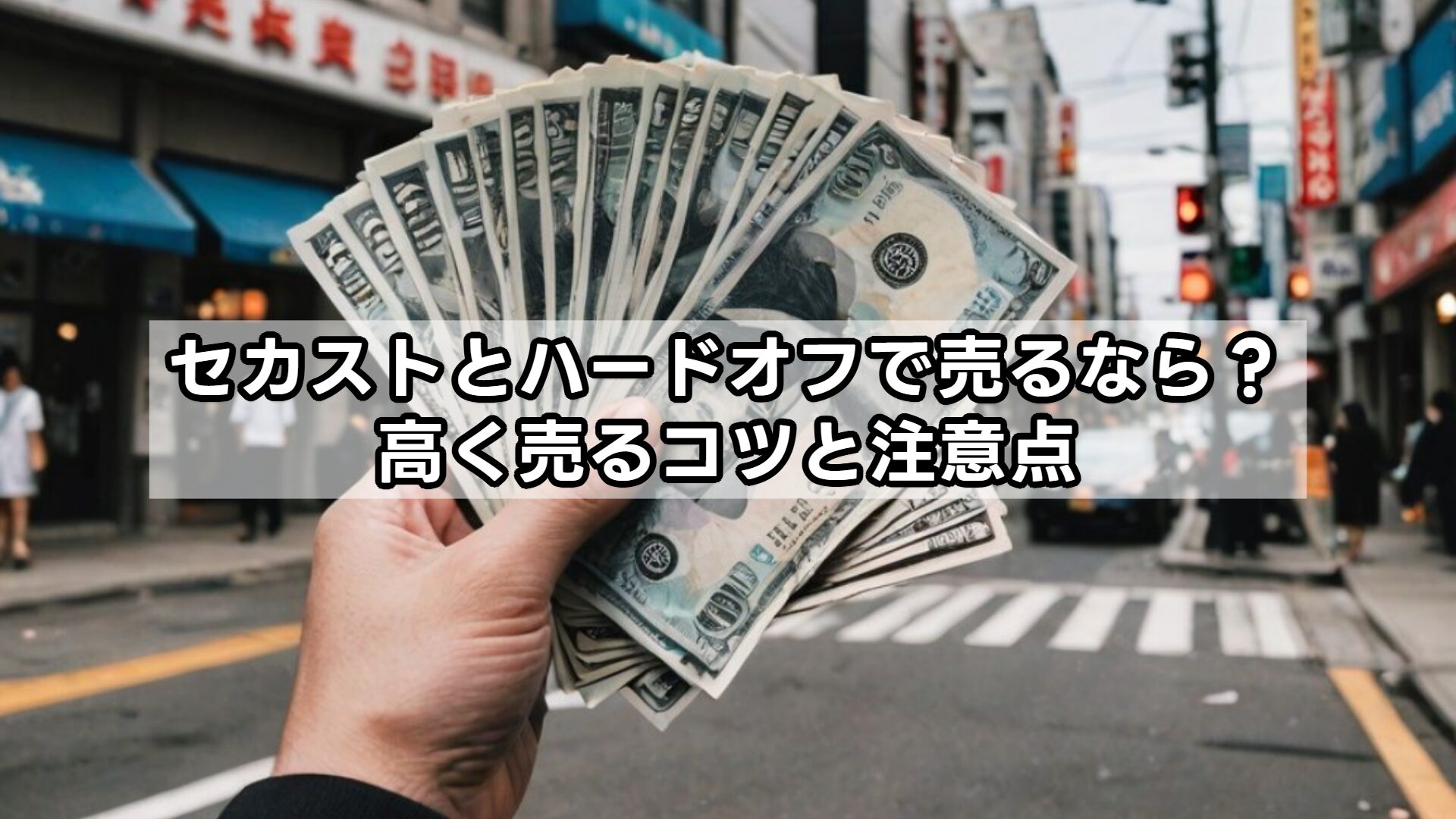 セカストとハードオフで売るなら？高く売るコツと注意点