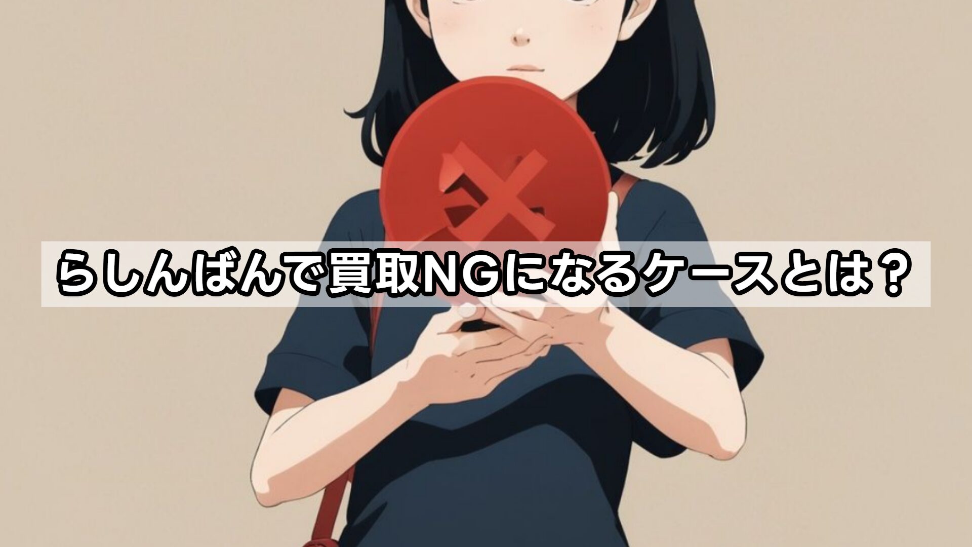 らしんばんで買取NGになるケースとは？