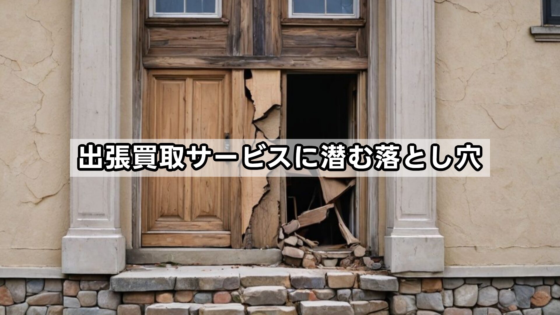 出張買取サービスに潜む落とし穴