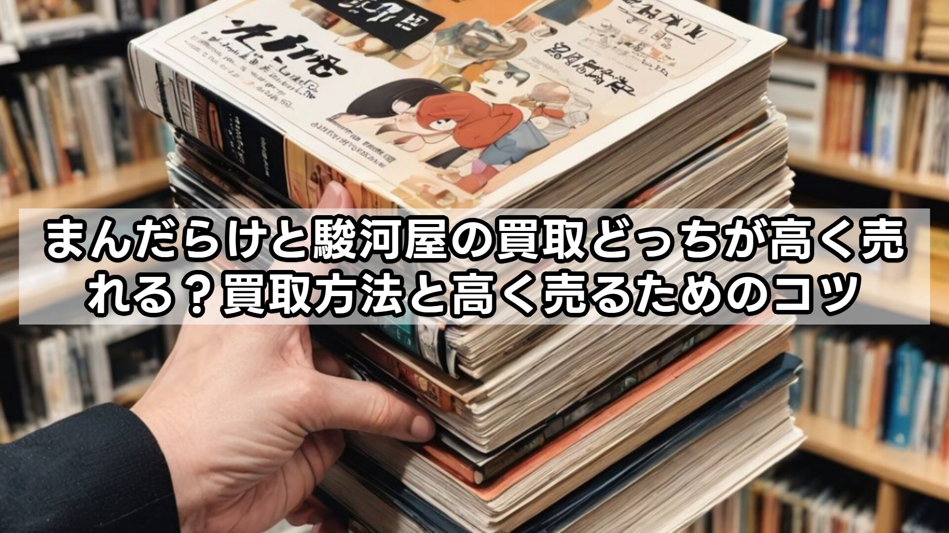 まんだらけと駿河屋の買取どっちが高く売れる？買取方法と高く売るためのコツ