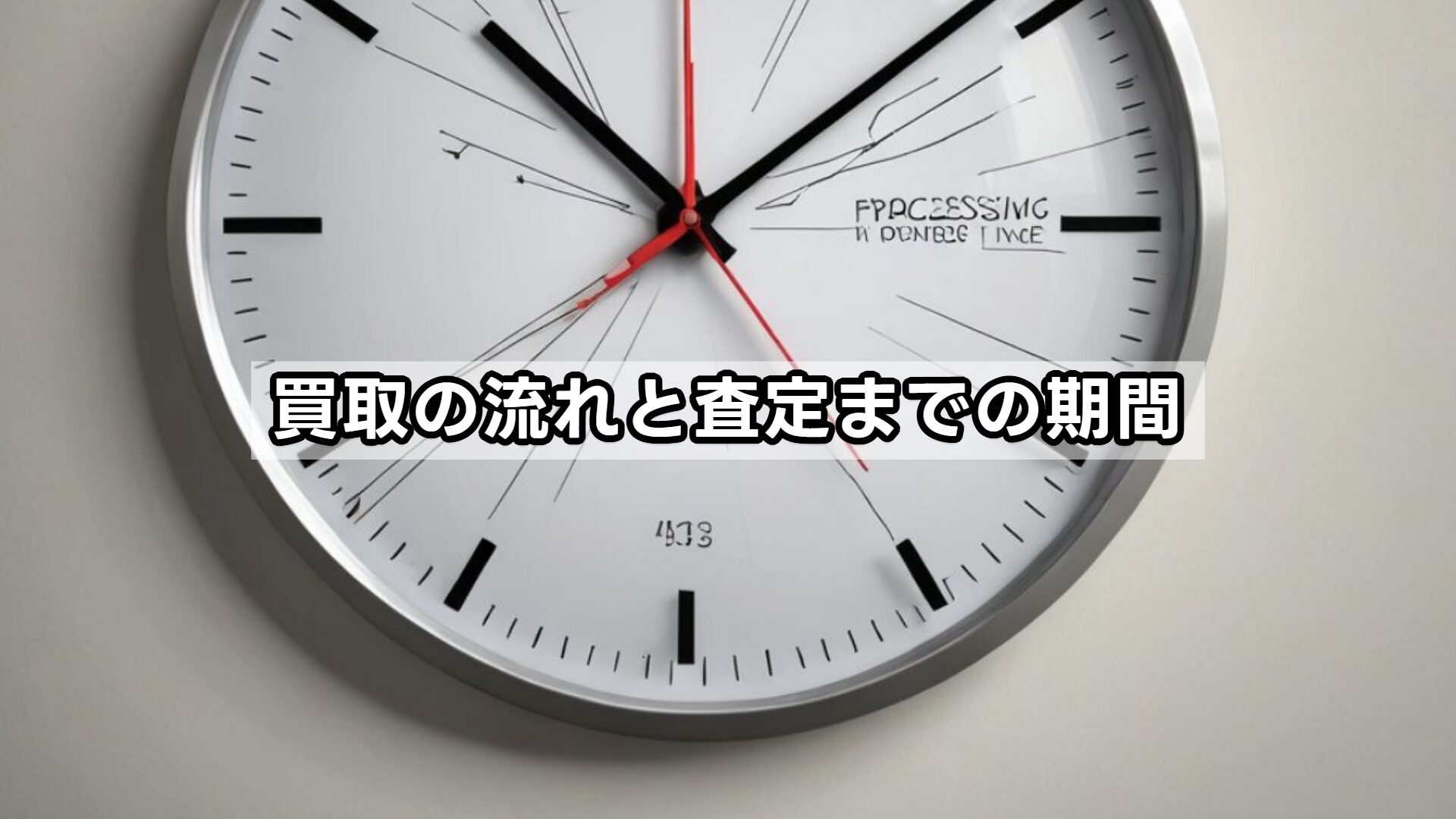買取の流れと査定までの期間
