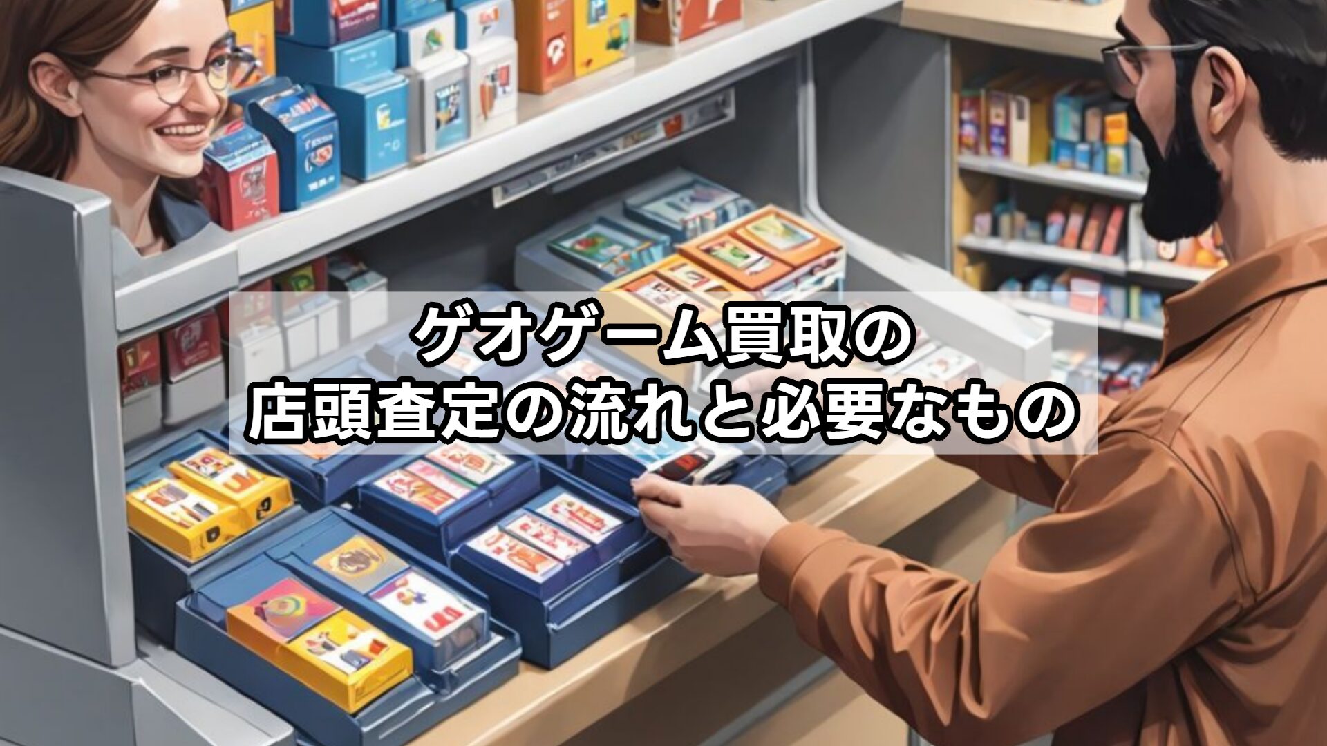 ゲオゲーム買取の店頭査定の流れと必要なもの