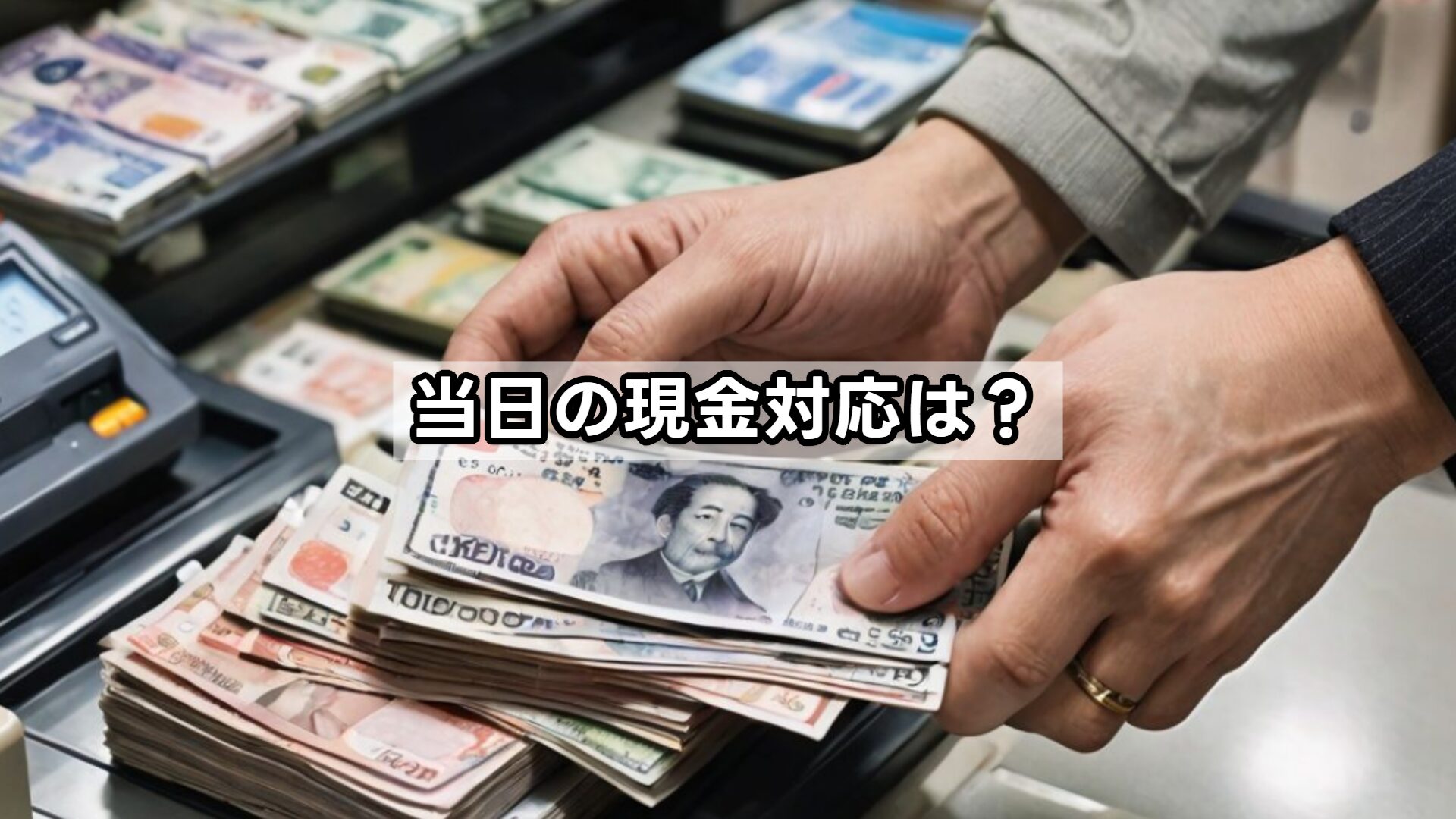 当日の現金対応は？