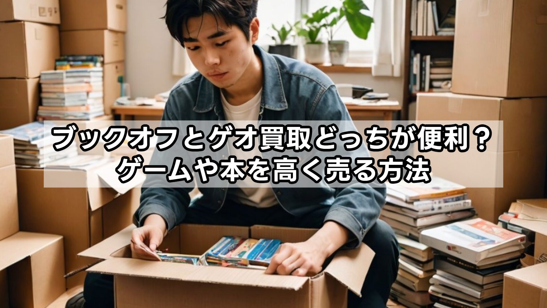 ブックオフとゲオ買取どっちが便利？ゲームや本を高く売る方法