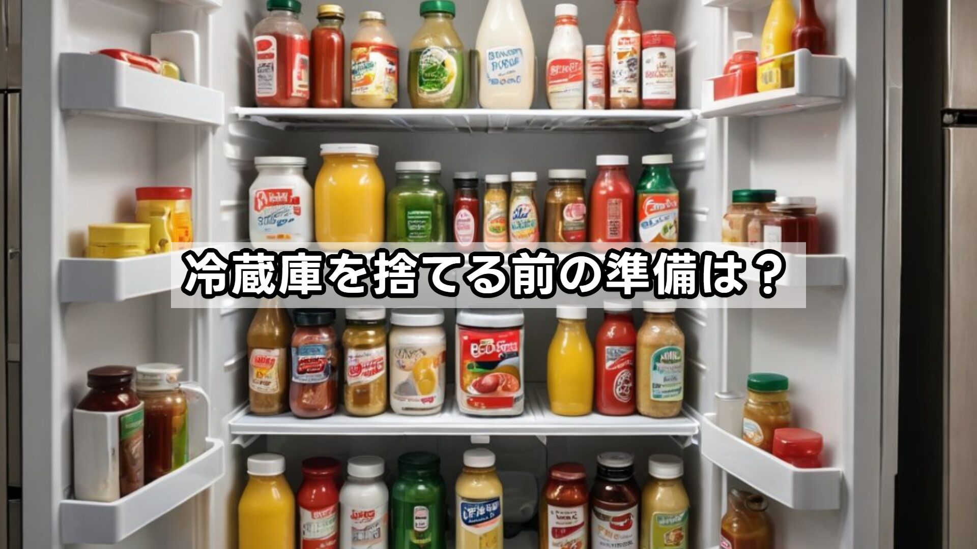 冷蔵庫を捨てる前の準備は？