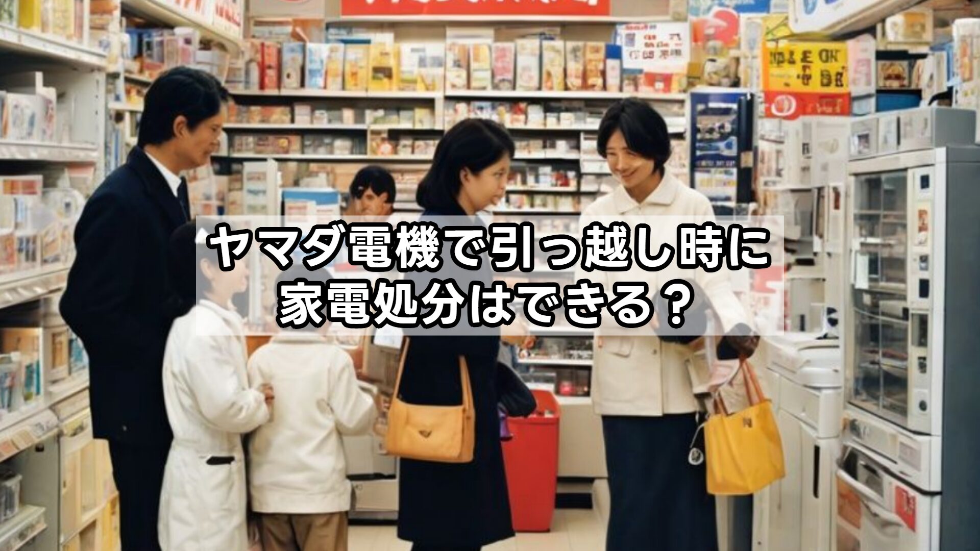 ヤマダ電機で引っ越し時に家電処分はできる？
