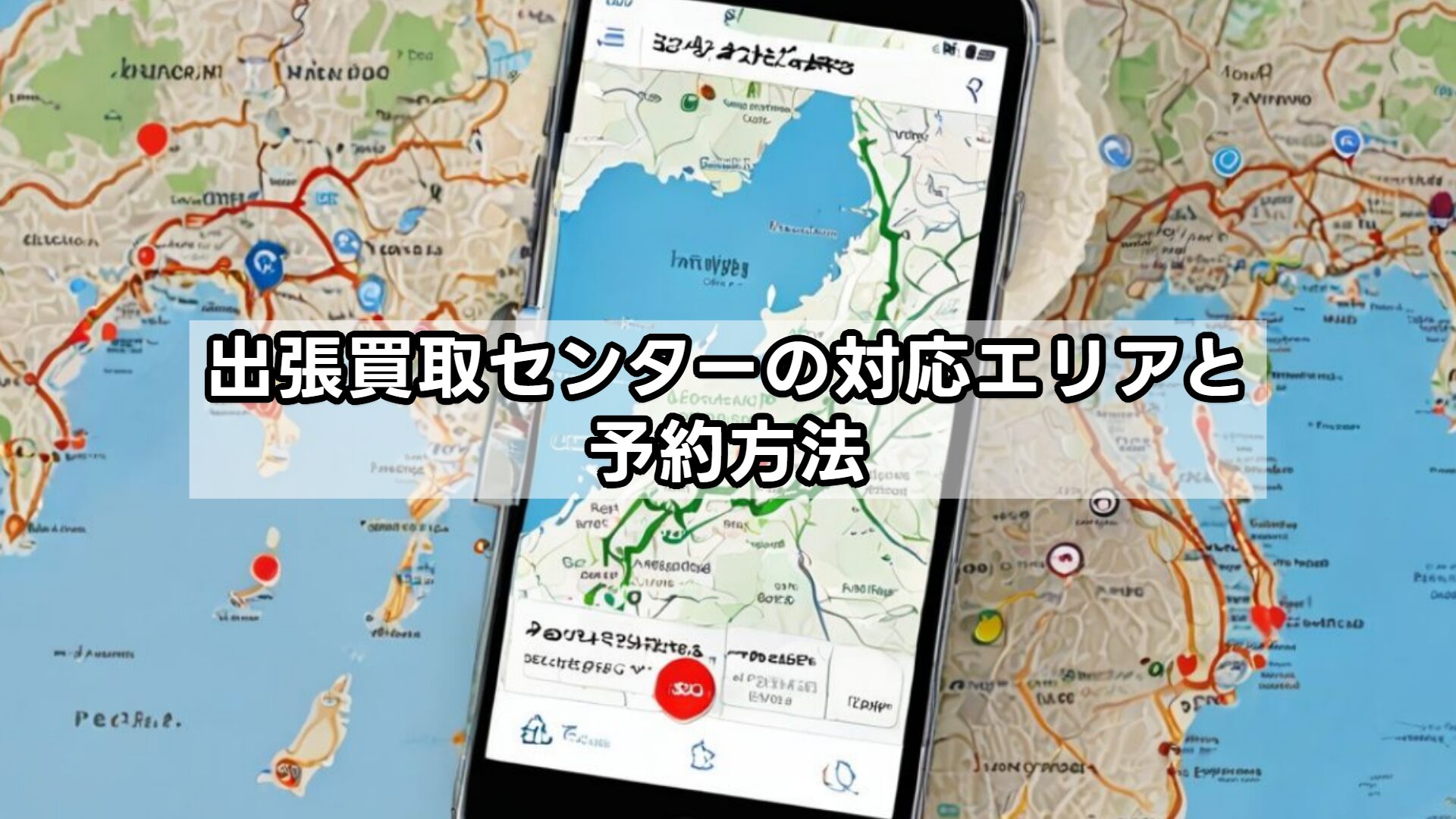 出張買取センターの対応エリアと予約方法
