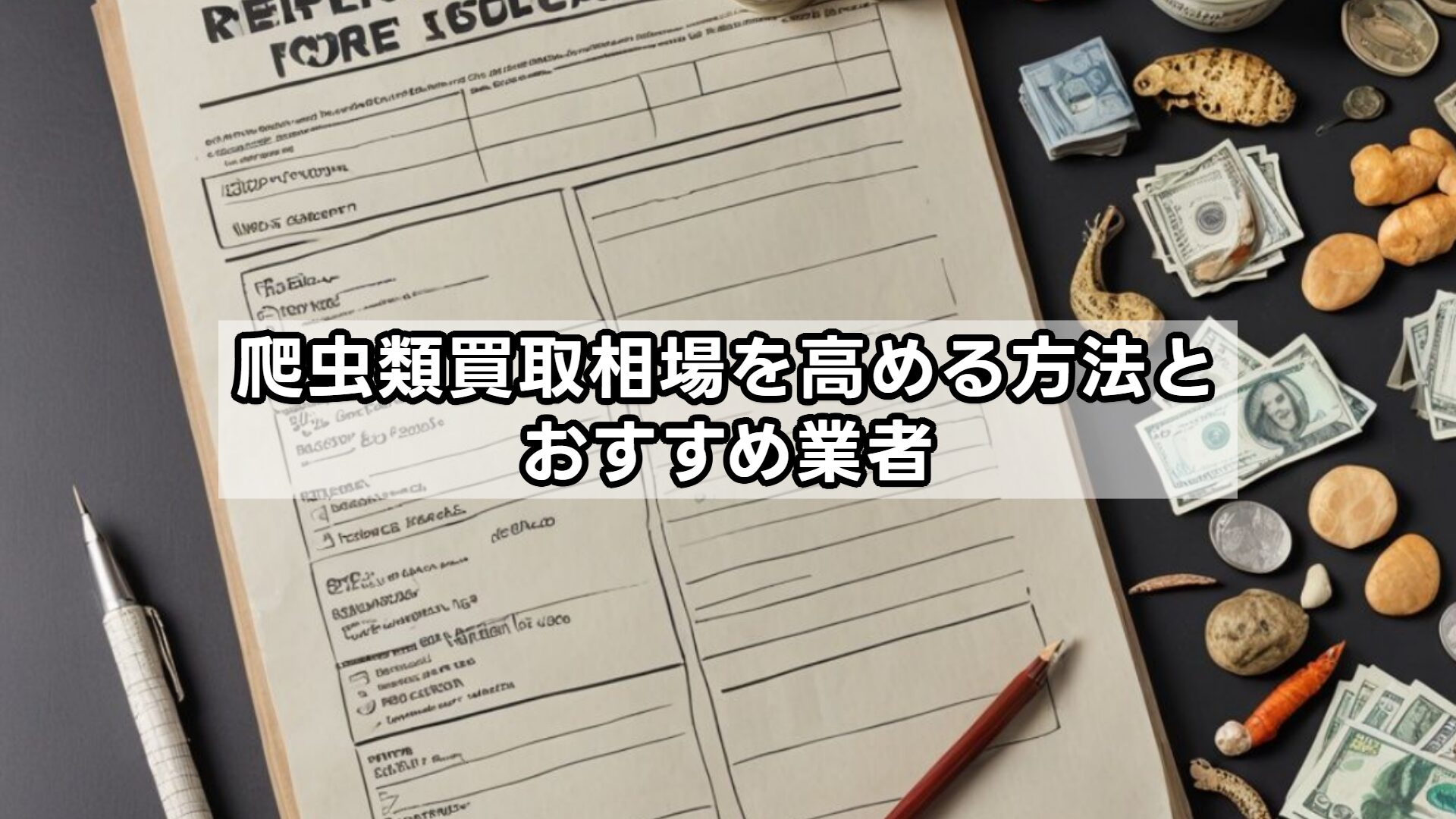 爬虫類買取相場を高める方法とおすすめ業者