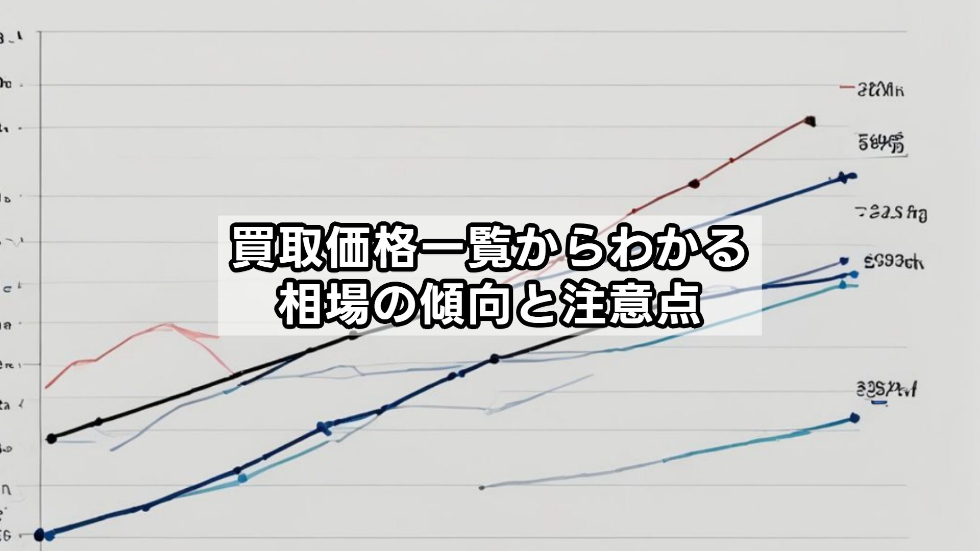 買取価格一覧からわかる相場の傾向と注意点