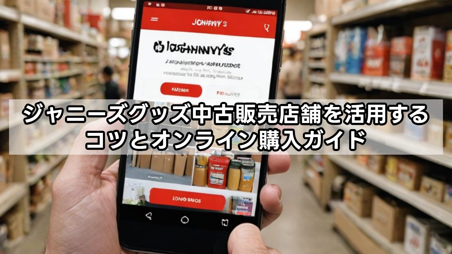 ジャニーズグッズ中古販売店舗を活用するコツとオンライン購入ガイド