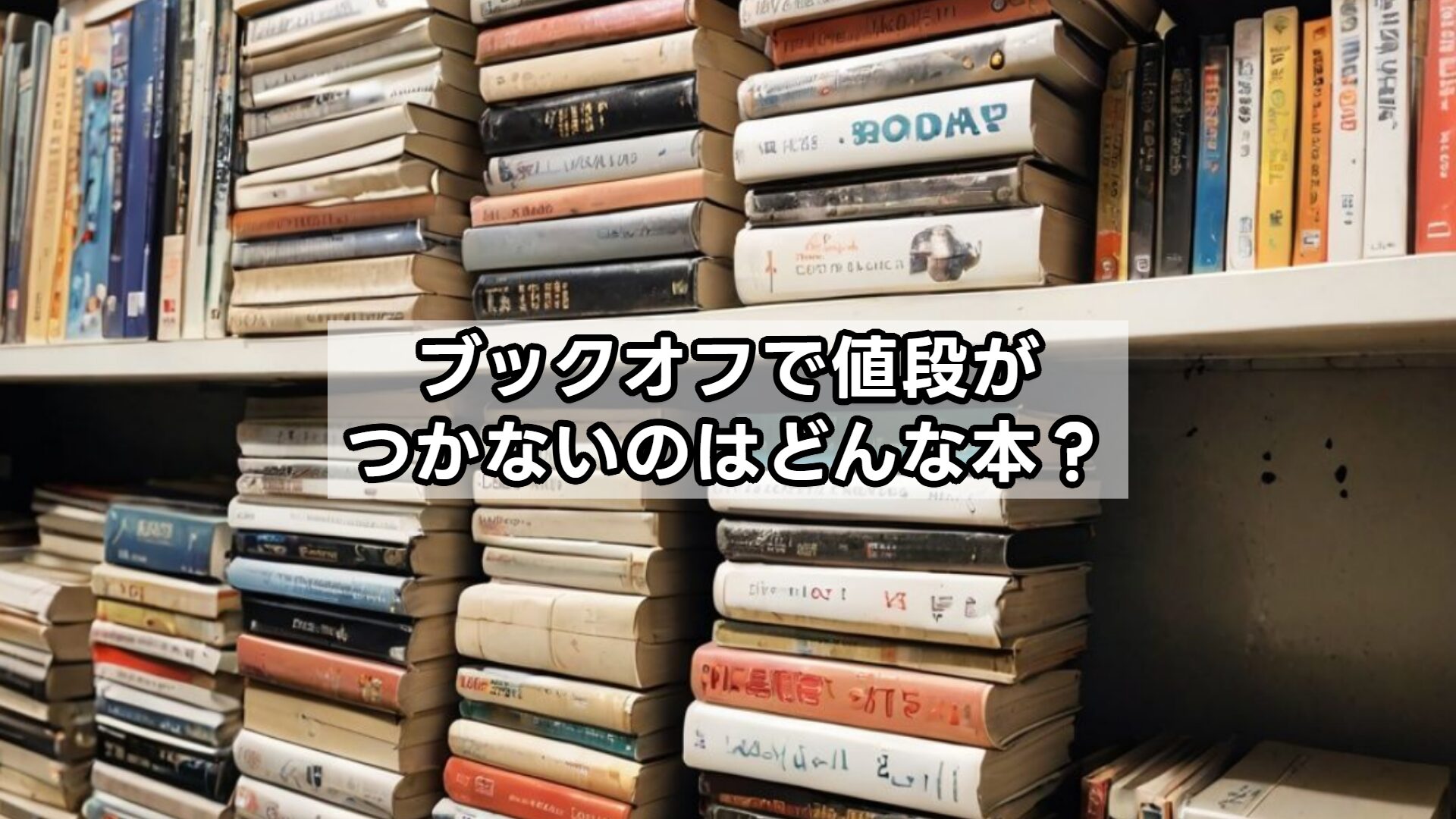 ブックオフで値段がつかないのはどんな本?