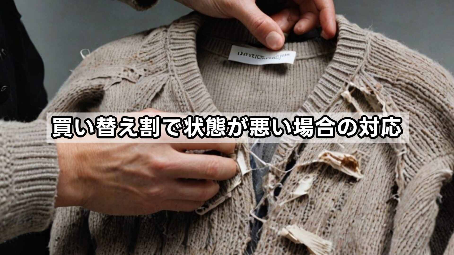 買い替え割で状態が悪い場合の対応