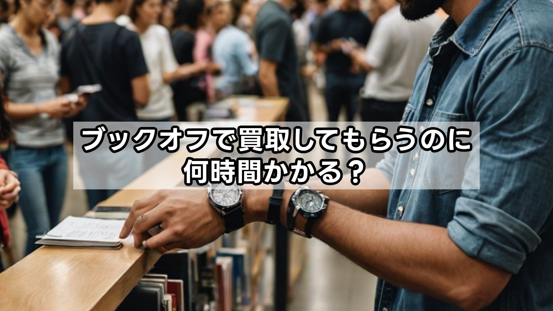 ブックオフで買取してもらうのに何時間かかる?