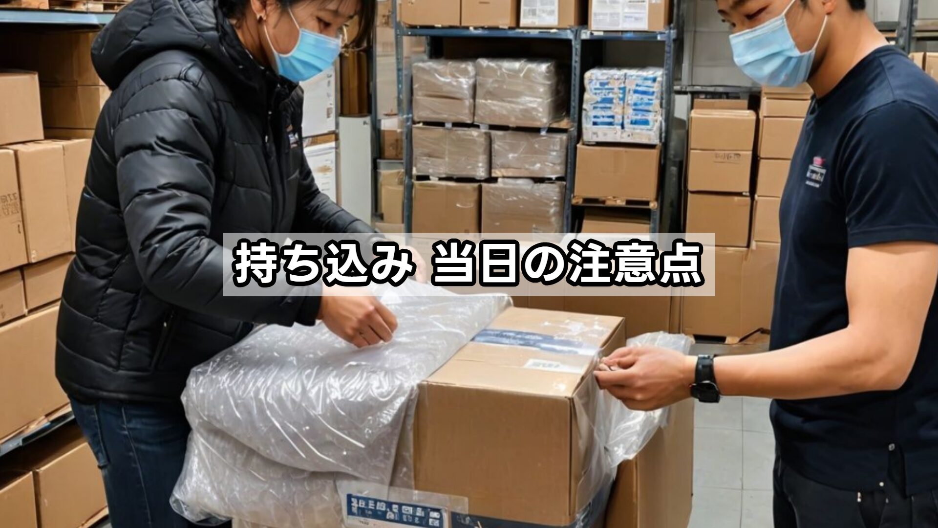 持ち込み 当日の注意点